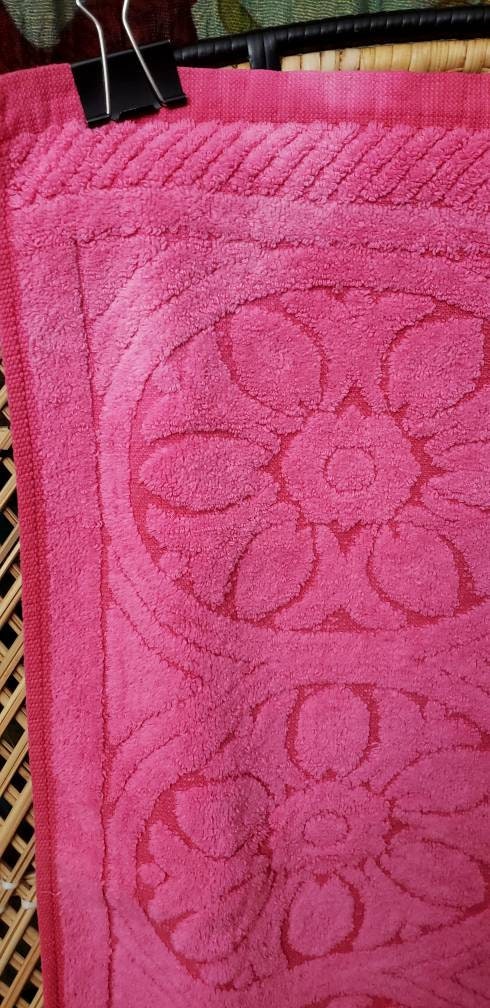 As Is 70s Pink Floral Hand Towel Fashion Manor by JCPenney - Image 7