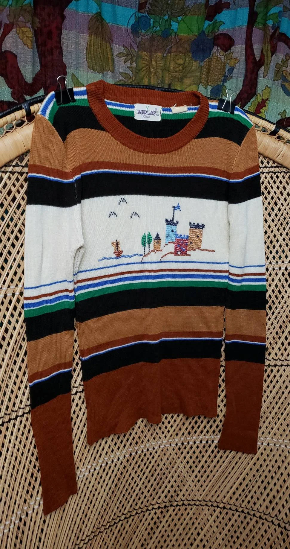 As Is 70s Sailing To Castles Knit Top by Riddles by Riddles By Elliot - Image 4