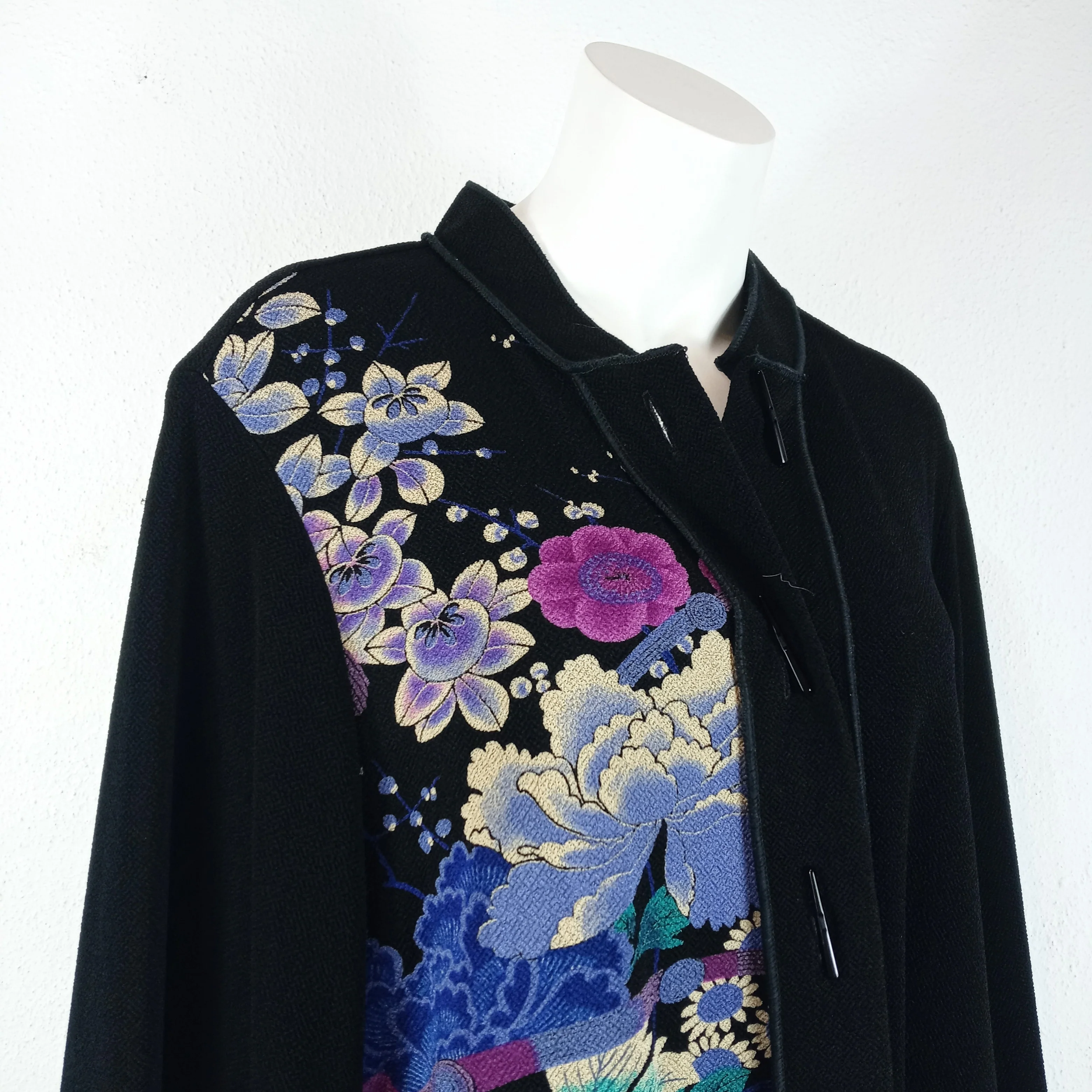 Bouquet Cherry Blossom Print Light Jacket by Y & S Designs - Image 4