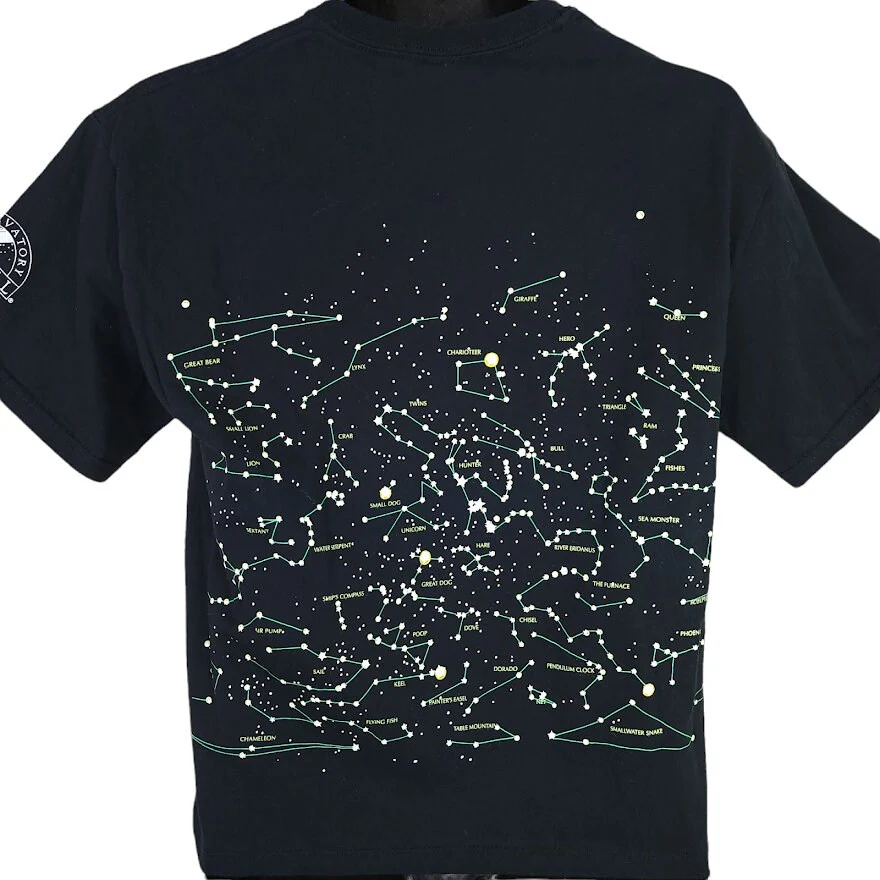 Astronomical Star Chart T-Shirt Vintage 90s Astronomy All Over Print Mens Size Medium - Image 5