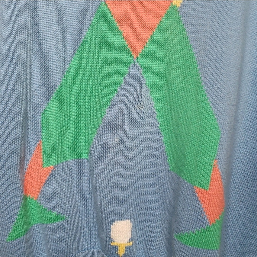 Baby Blue Golf Player Knit Sweater  by Nick Faldo Pringle - Image 11