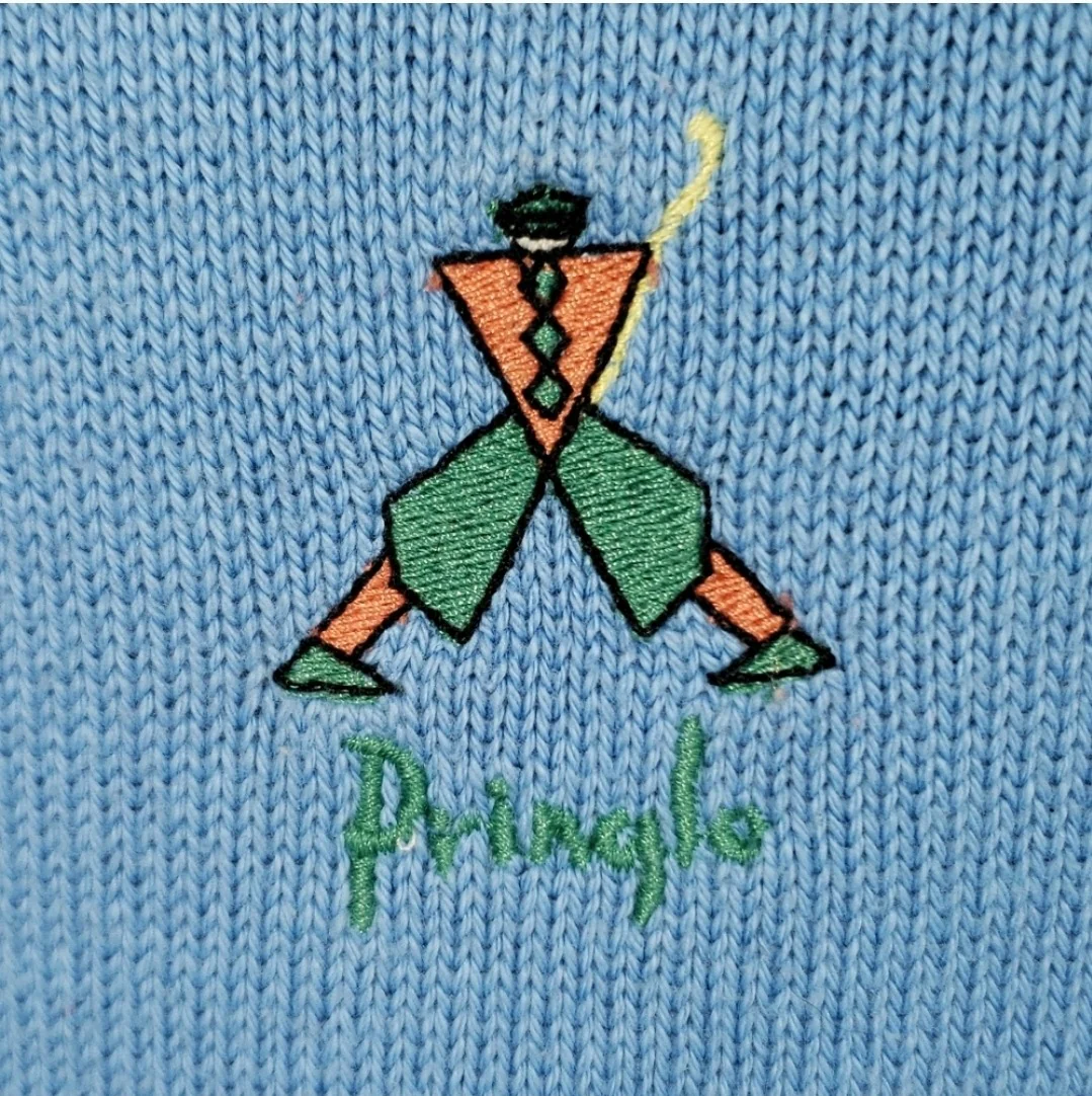 Baby Blue Golf Player Knit Sweater  by Nick Faldo Pringle - Image 7