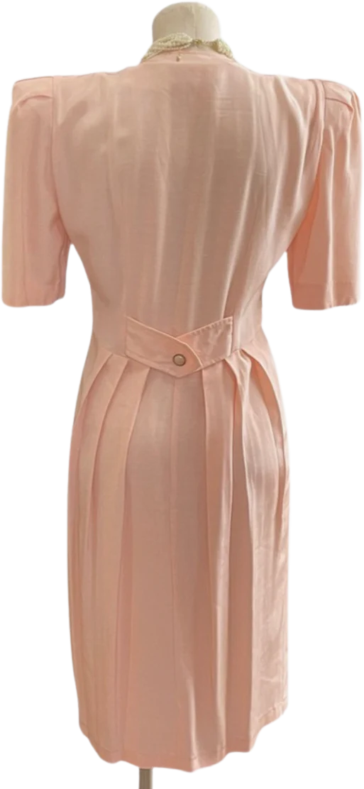 Baby Doll Pink Puff Sleeve Dress By All That Jazz - Image 2