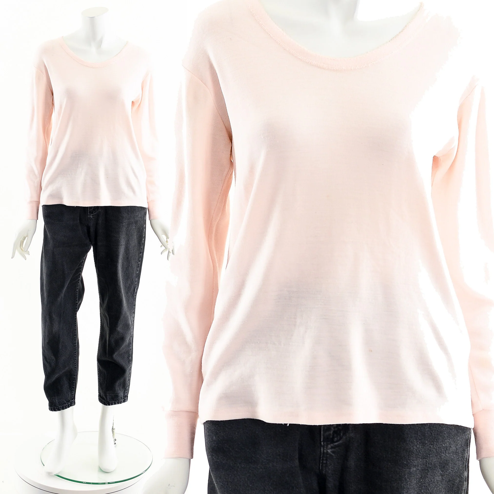 Baby Pink Sparkle Ballerina Sweater by Damart - Image 3