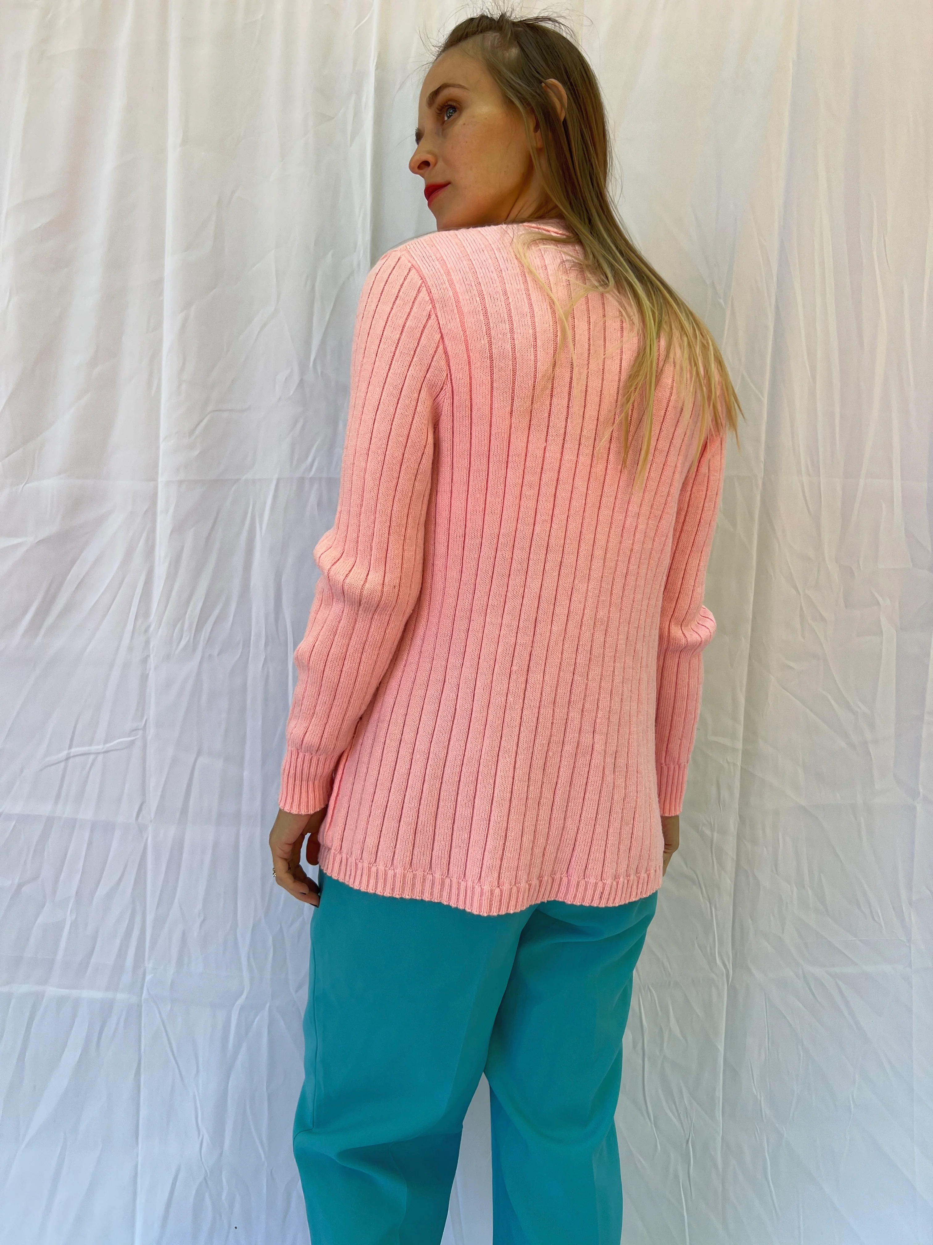 Baby Pink Sweater Cardigan - Image 5