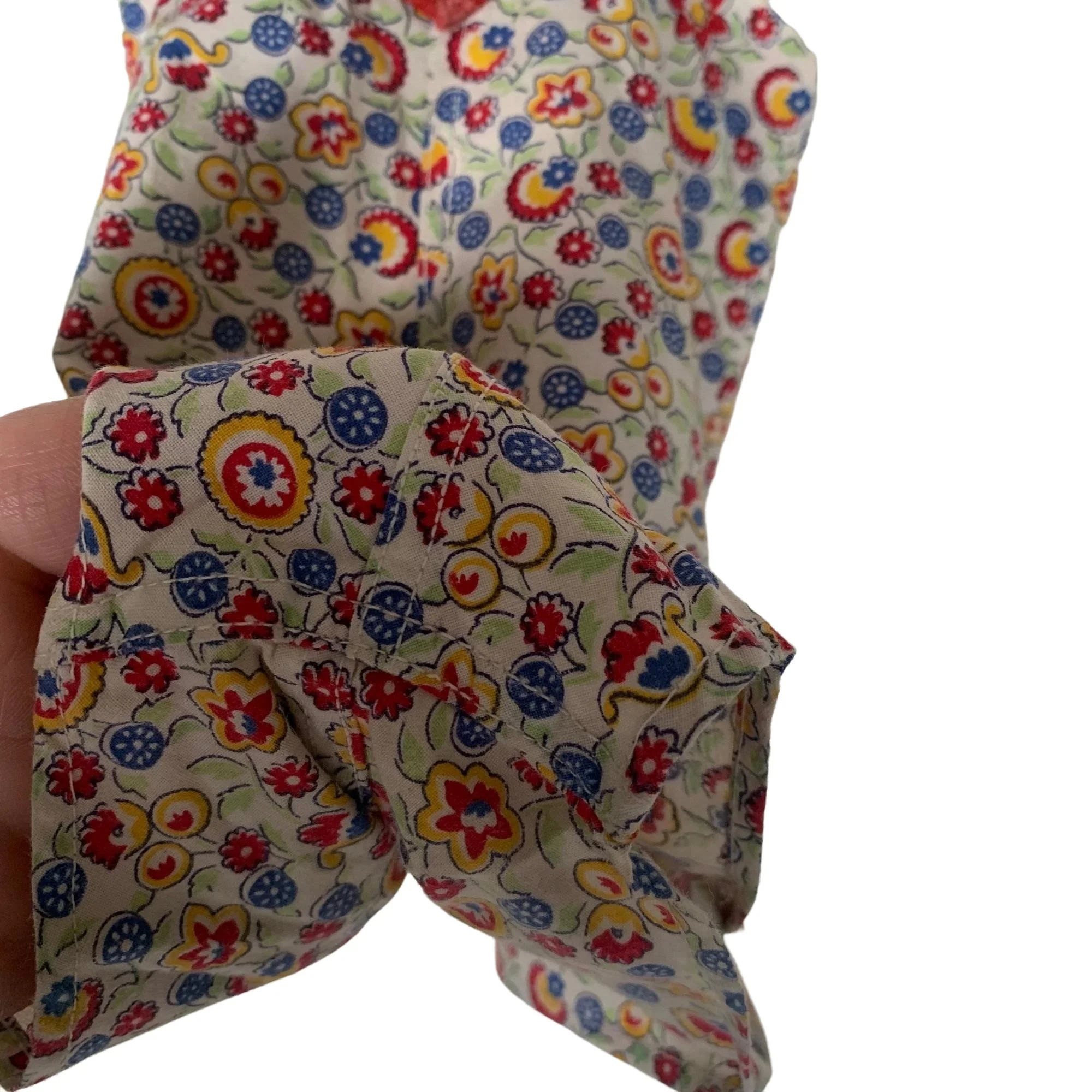 Baby Sized Floral Print Heart Bib Romper - Image 5