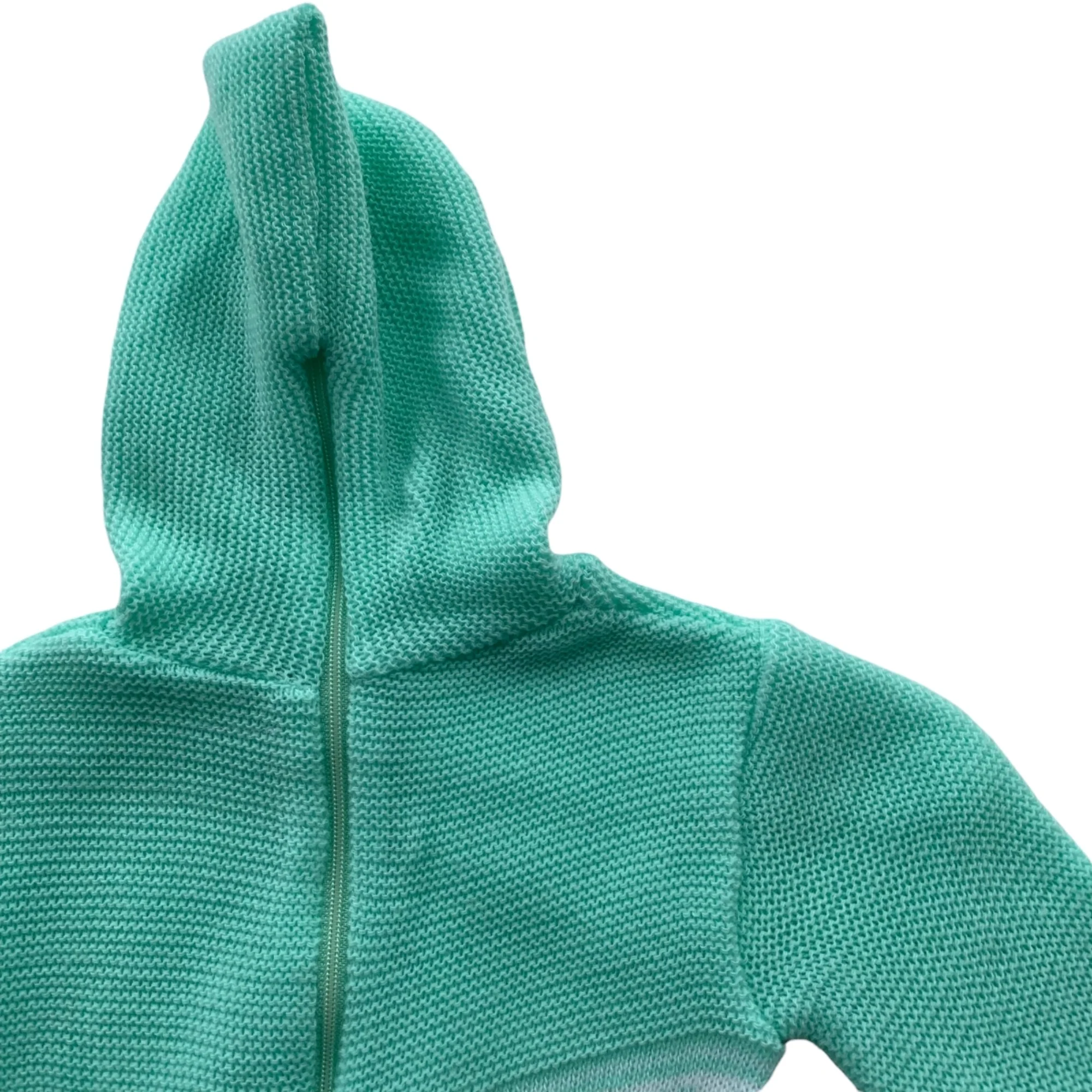 Baby Spellout Knit Pastel Sea Foam Green Set - Image 7