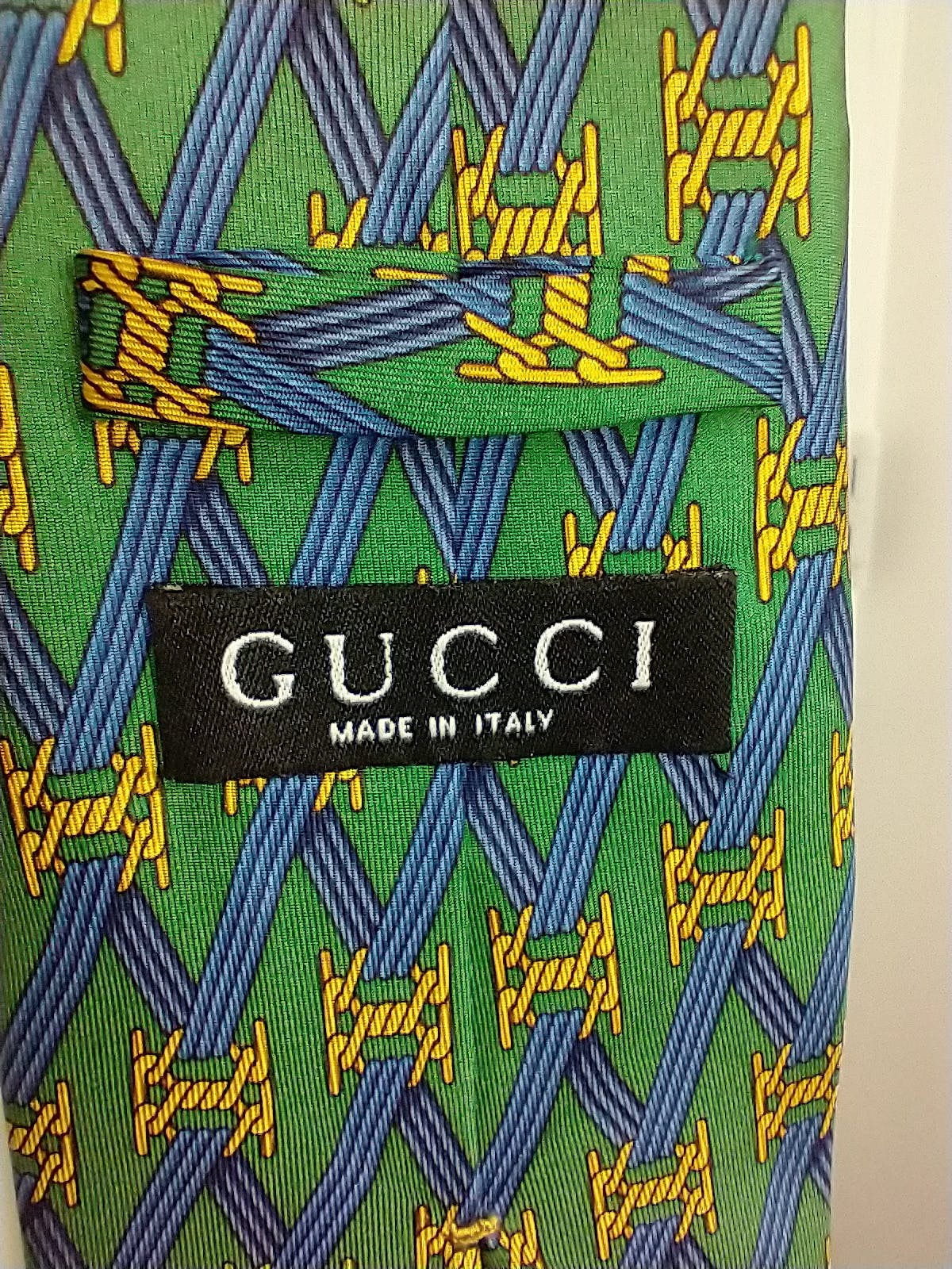 Barbed Wire Motif Silk Neck Tie By Gucci - Image 3