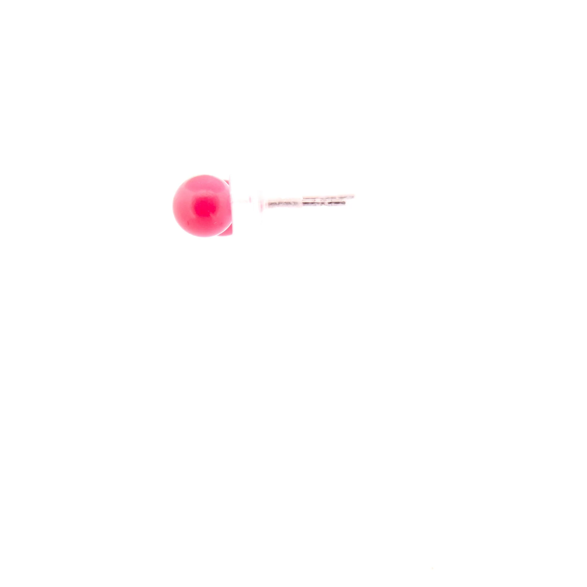 Barbie Pink Simple Stud Earrings - Image 3