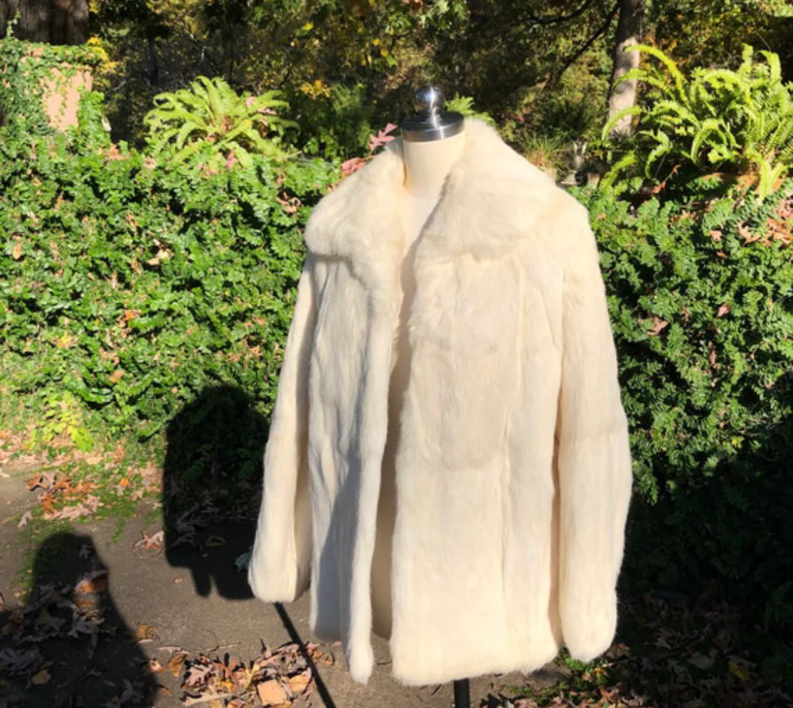 Beautiful 70s Rabbit Fur Coat - Image 4
