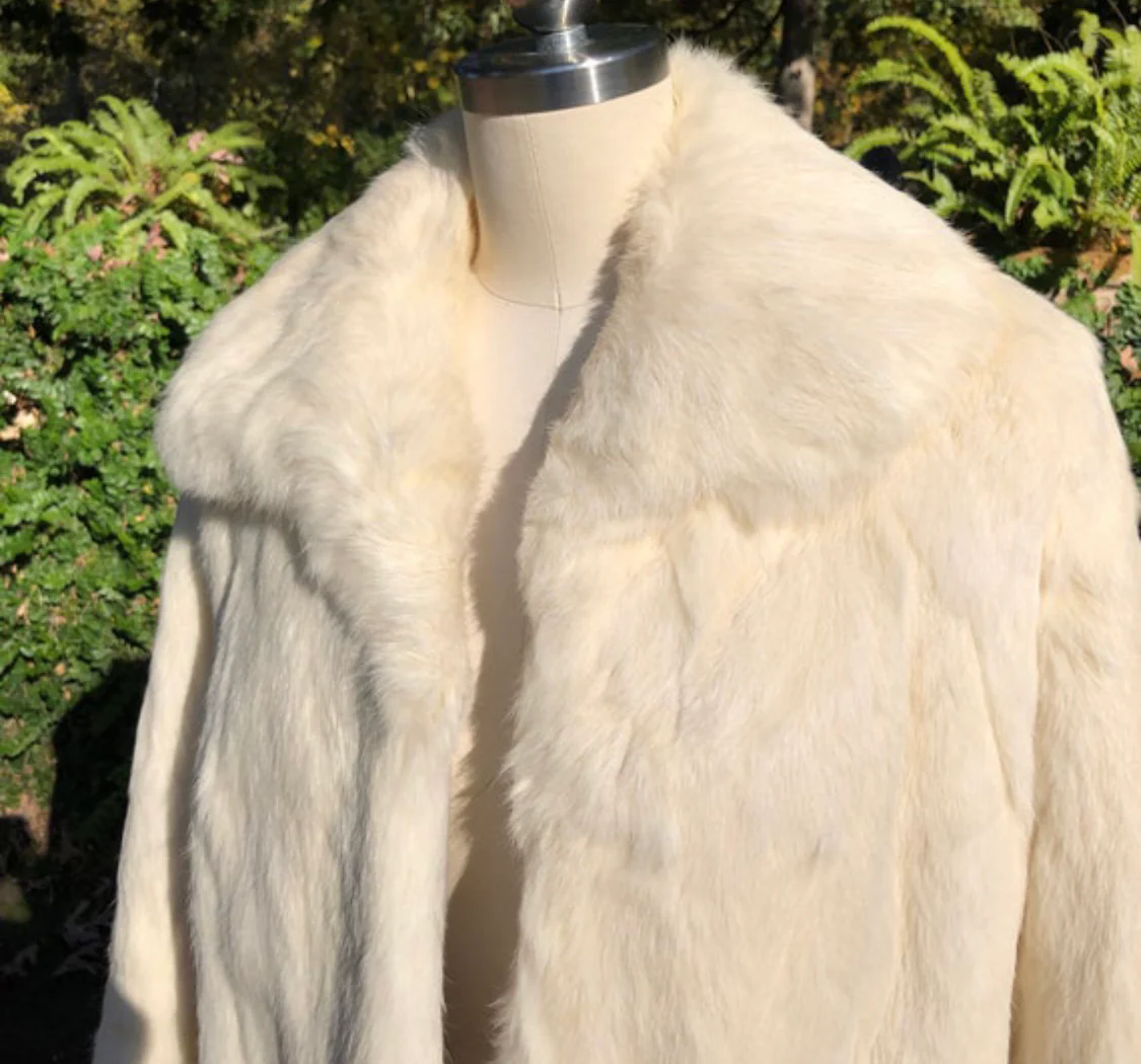 Beautiful 70s Rabbit Fur Coat - Image 5