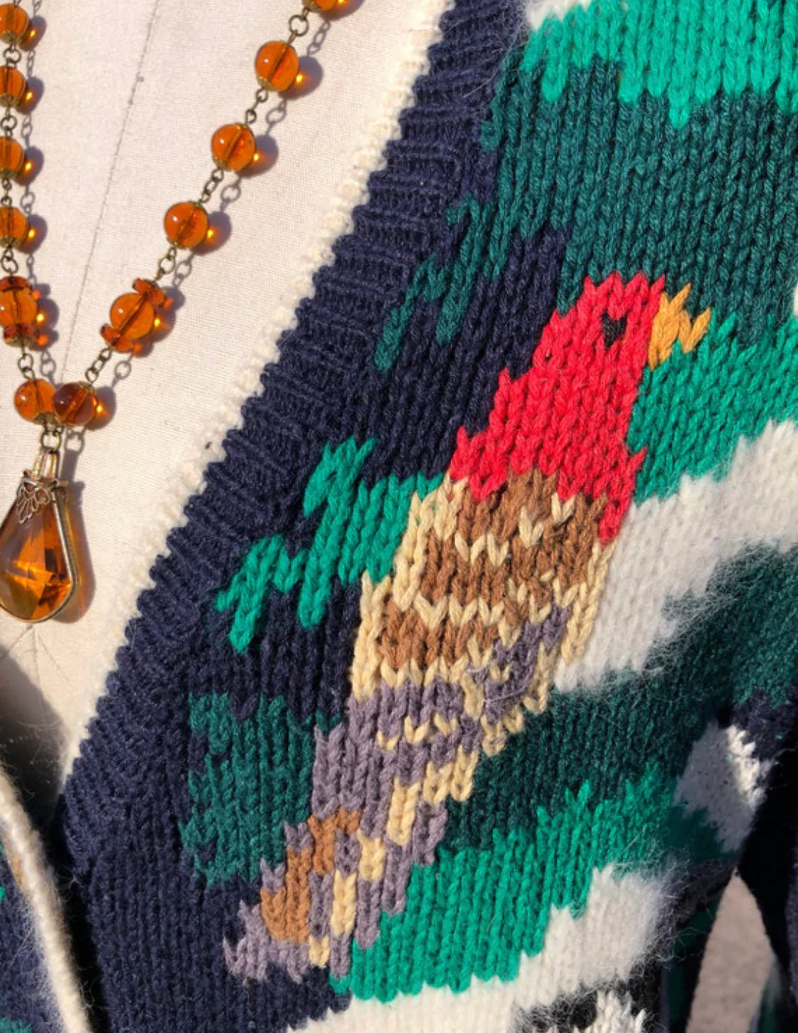 Beautiful 90s Design Options Bird Sweater - Image 3