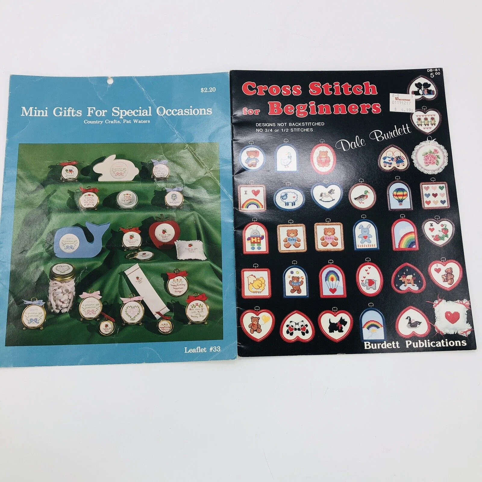 Beginner Counted Cross Stitch Pattern Books Leaflets Minis Christmas Ornaments by Leisure Arts - Image 4