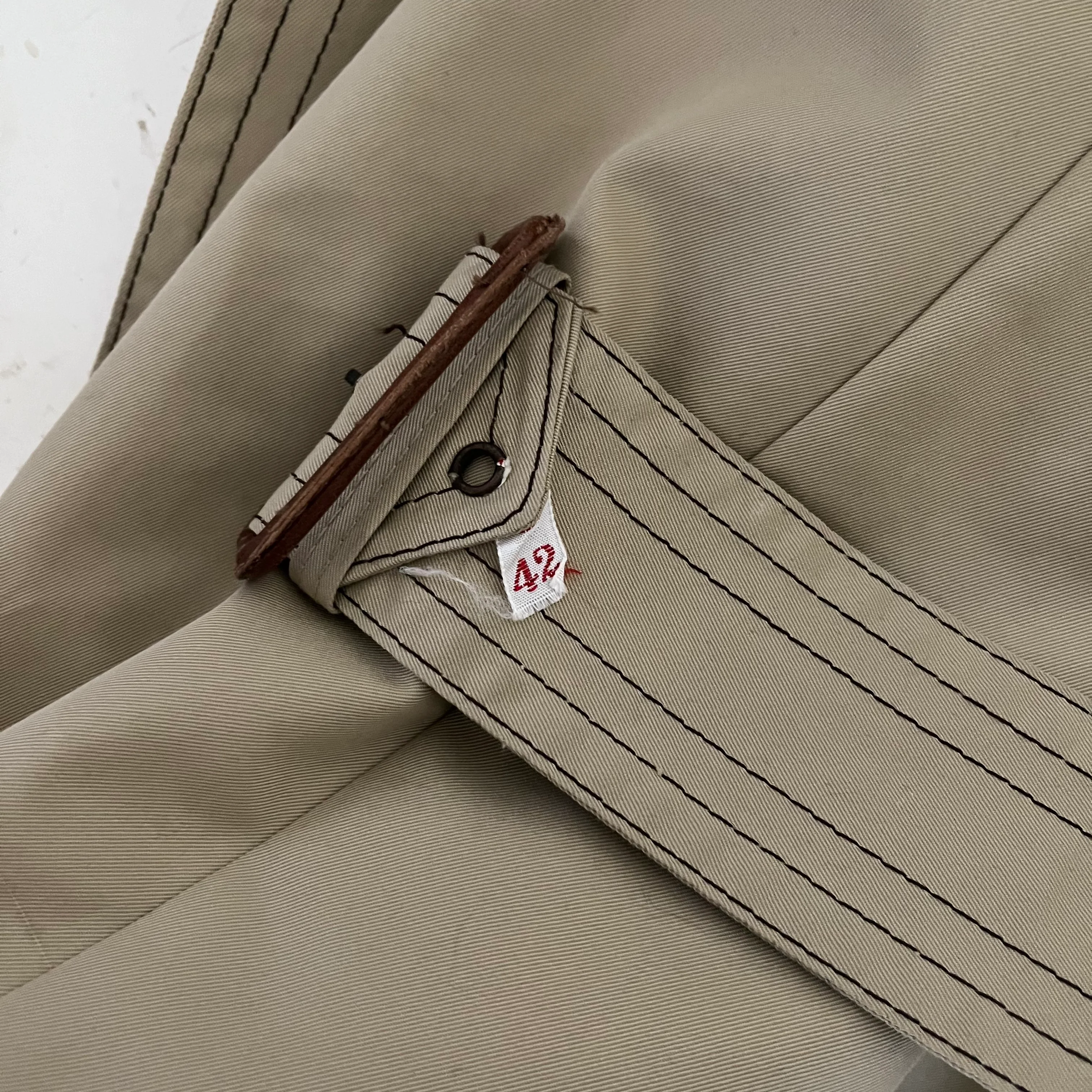 Beige Trench Coat Removable Lining Double Breasted By Cortefiel - Image 7