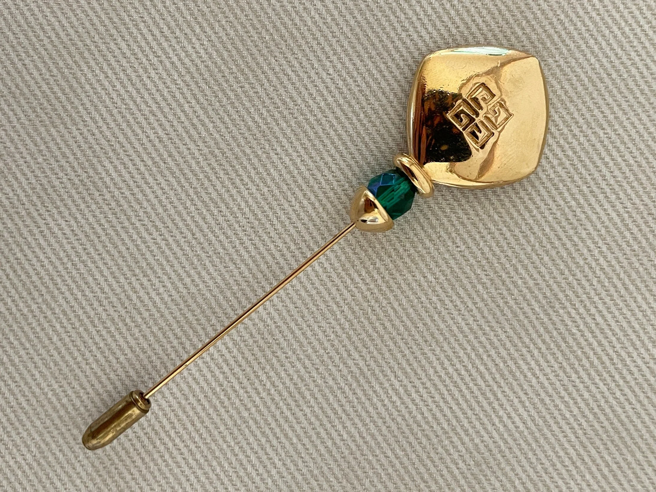 Bejeweled Moghul Givenchy Jewels of India Vintage Stick Pin by Givenchy - Image 4