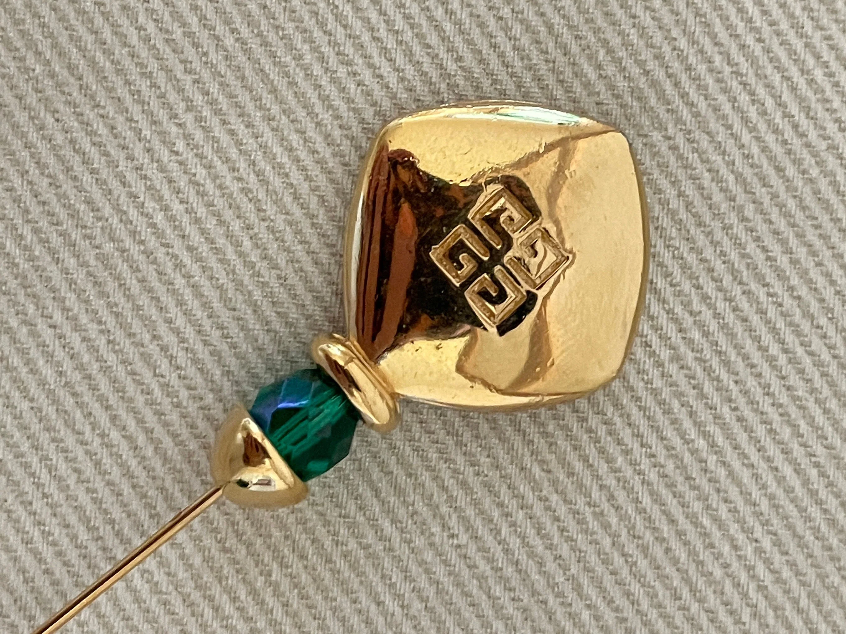 Bejeweled Moghul Givenchy Jewels of India Vintage Stick Pin by Givenchy - Image 5