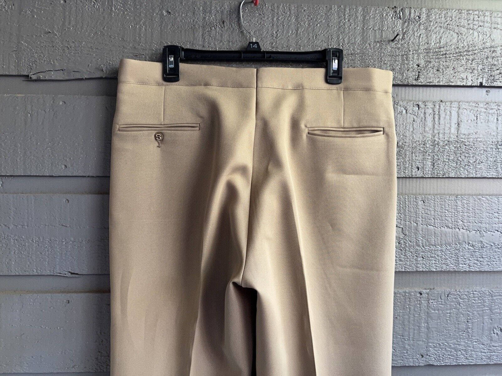 70s Flat Front Khaki Pants Slacks 37x29 By Sansa Pants - Image 7