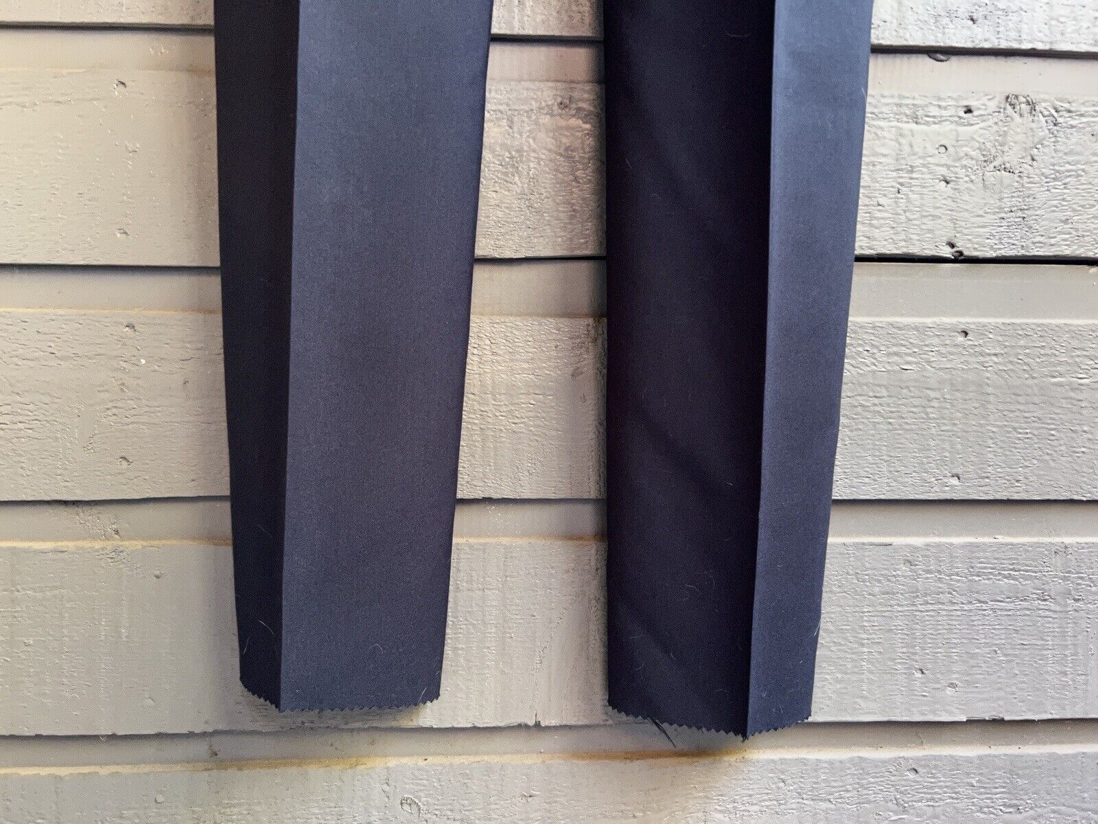 70s Navy Dacron Wool Pants Dress Slacks Unhemmed 36" By Sansa Pants - Image 10