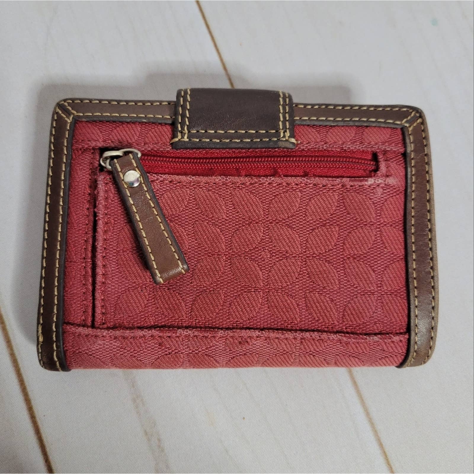 Bifold Leather and Fabric Wallet by Fossil - Image 3