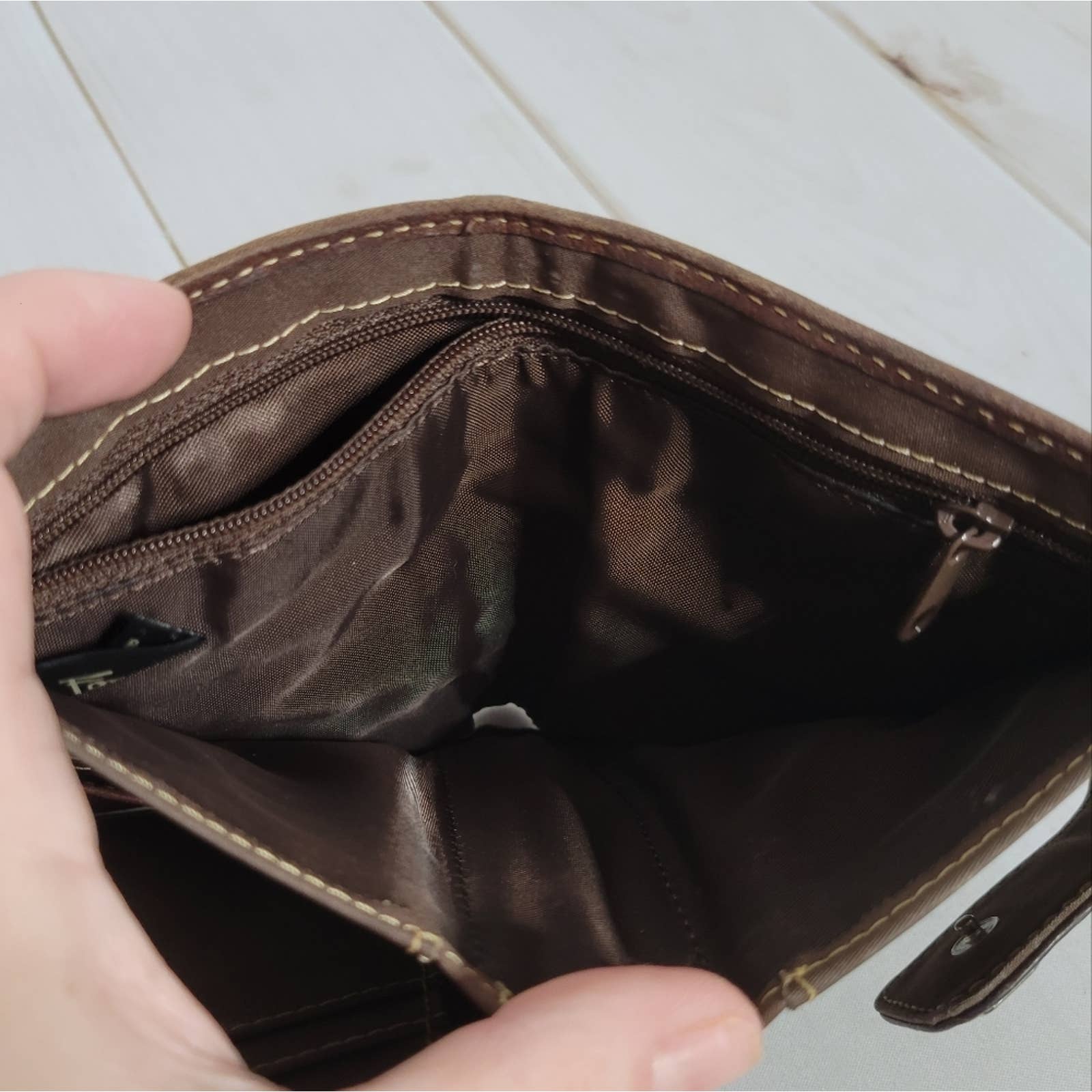 Bifold Leather and Fabric Wallet by Fossil - Image 6