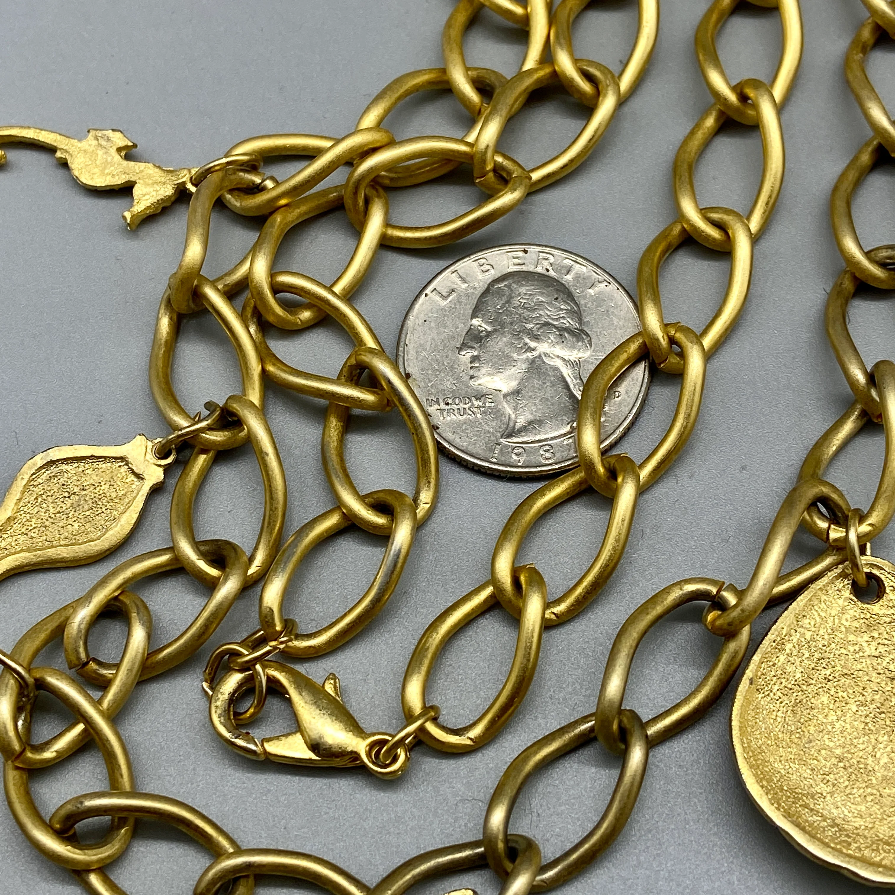 Big And Bold And Bright Gold Chain Link Sea Charms - Image 12
