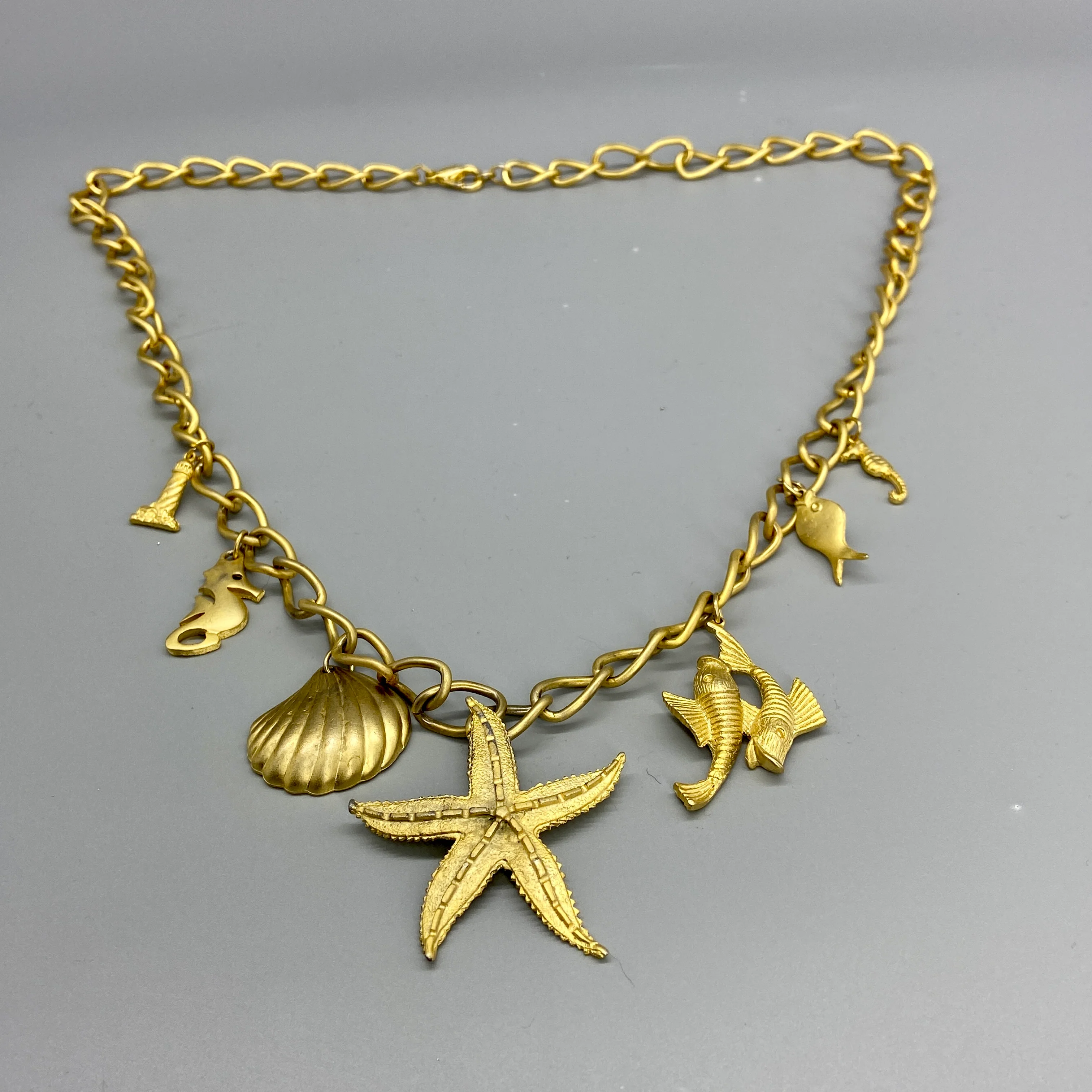 Big And Bold And Bright Gold Chain Link Sea Charms - Image 17