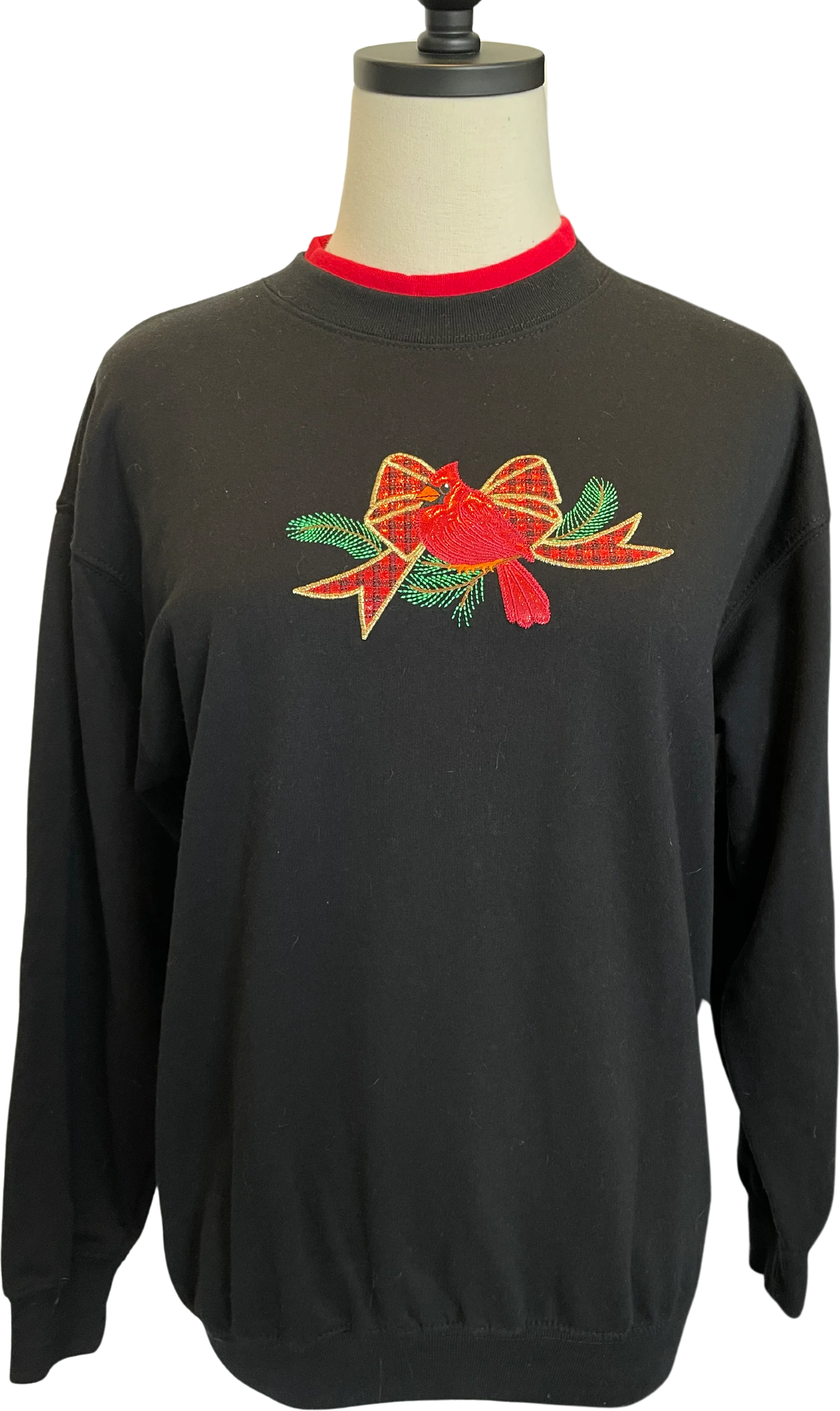 Black Cardinal Holiday Sweatshirt
