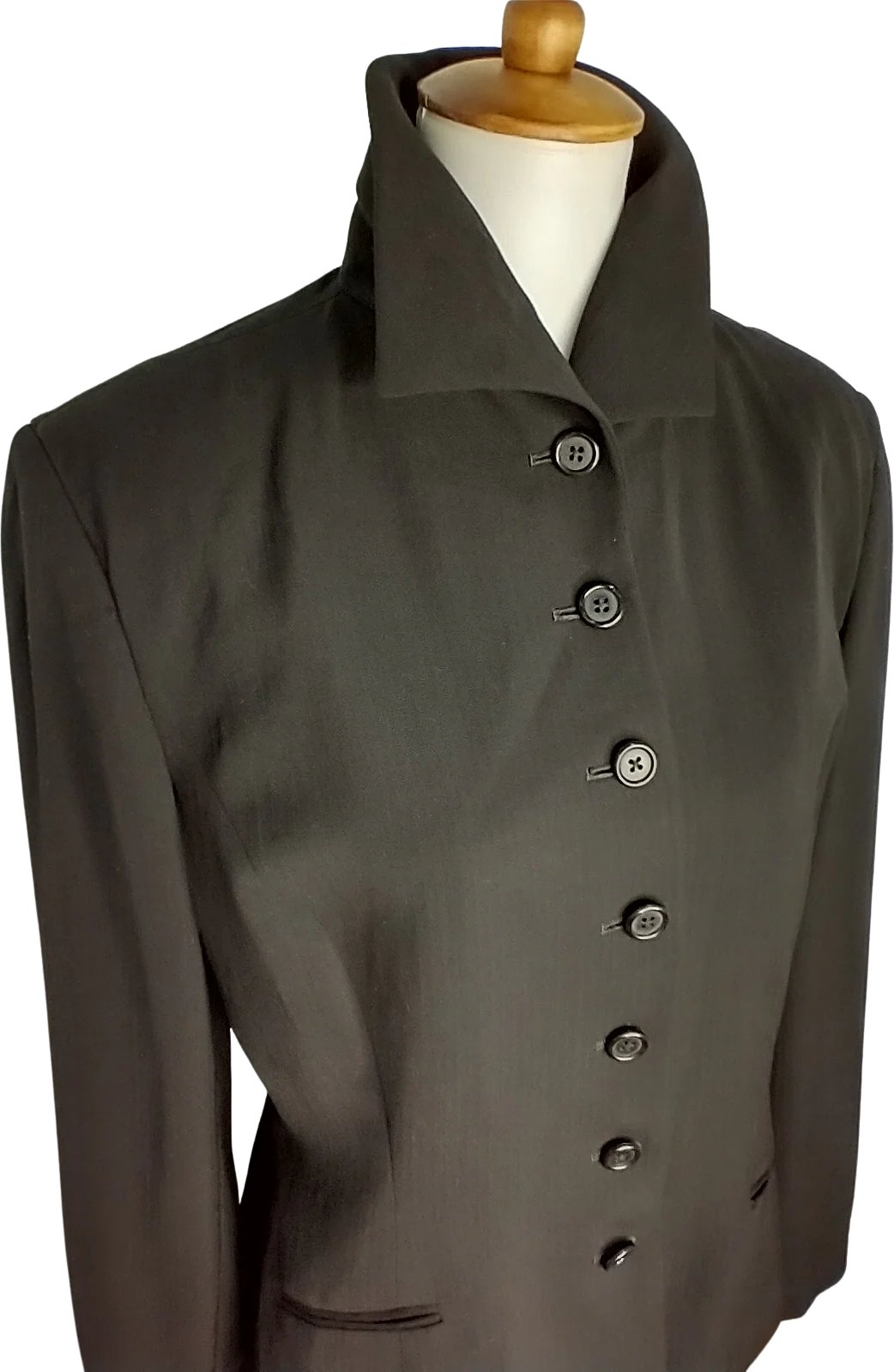 Black Classic Wool Jacket By Ralph Blue Label