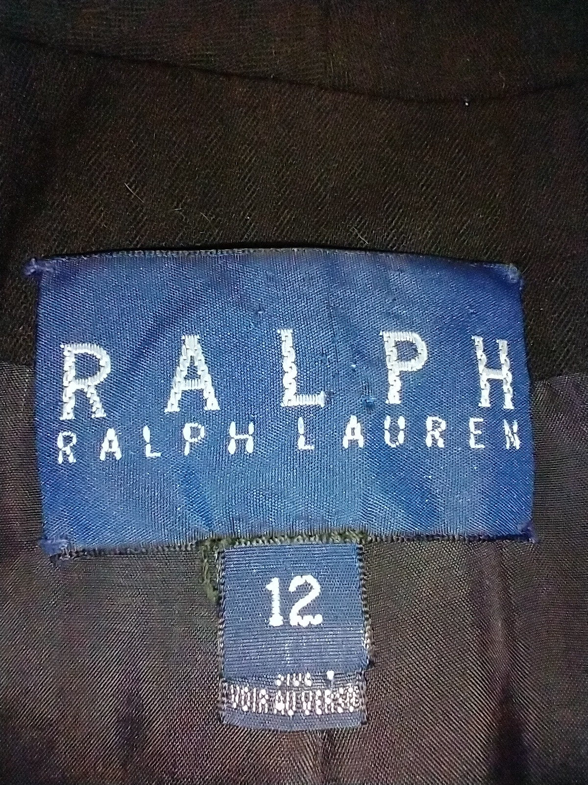 Black Classic Wool Jacket By Ralph Blue Label - Image 4