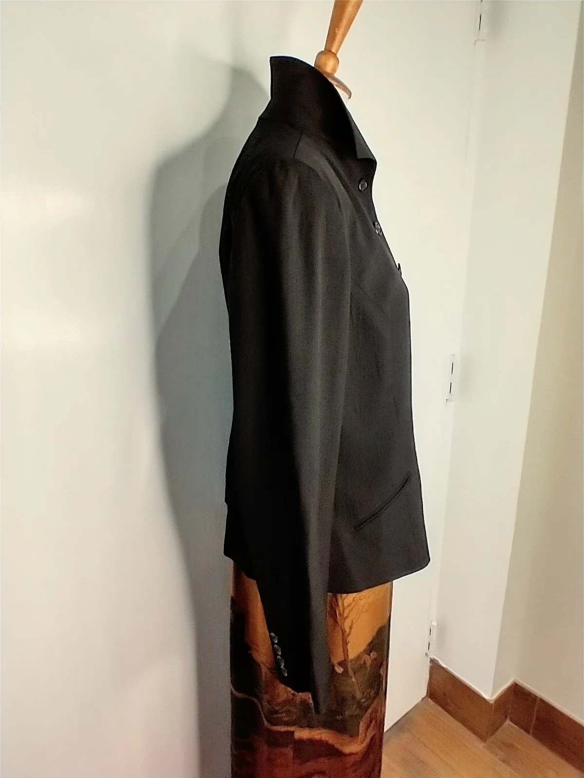 Black Classic Wool Jacket By Ralph Blue Label - Image 6