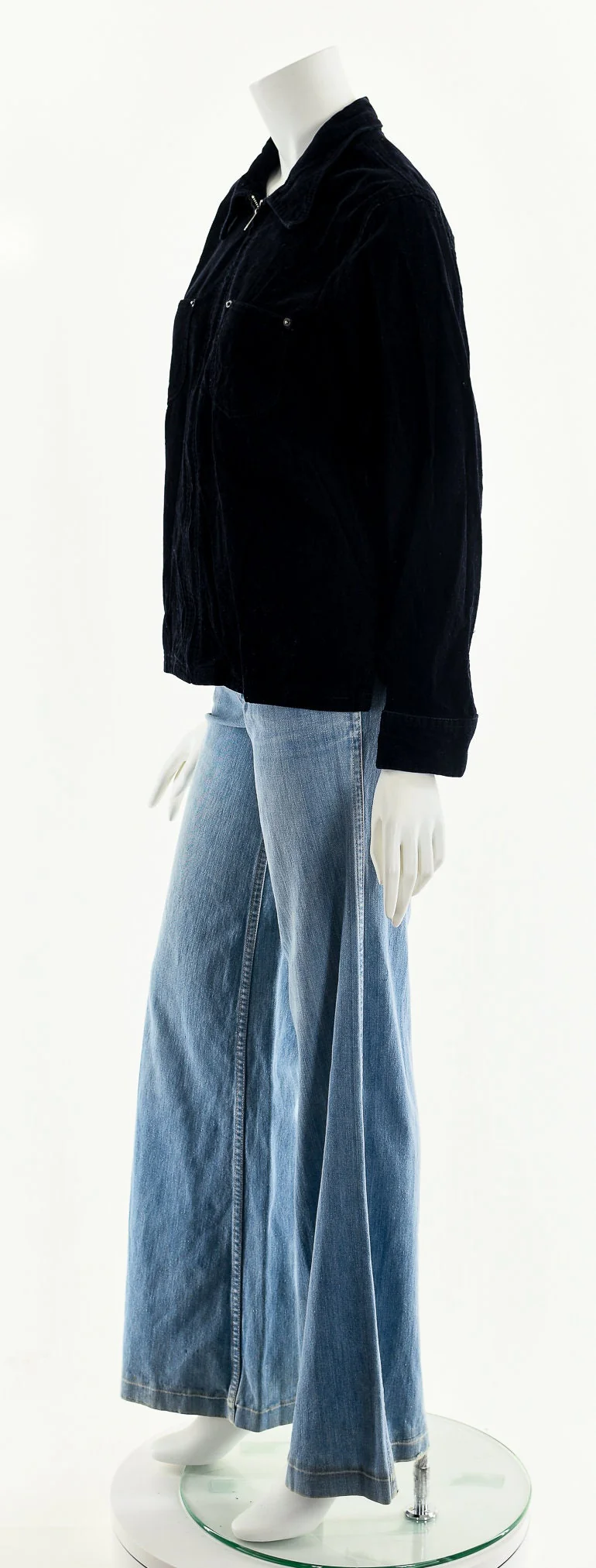 Black Corduroy Zip Up Chore Coat by GAP - Image 10