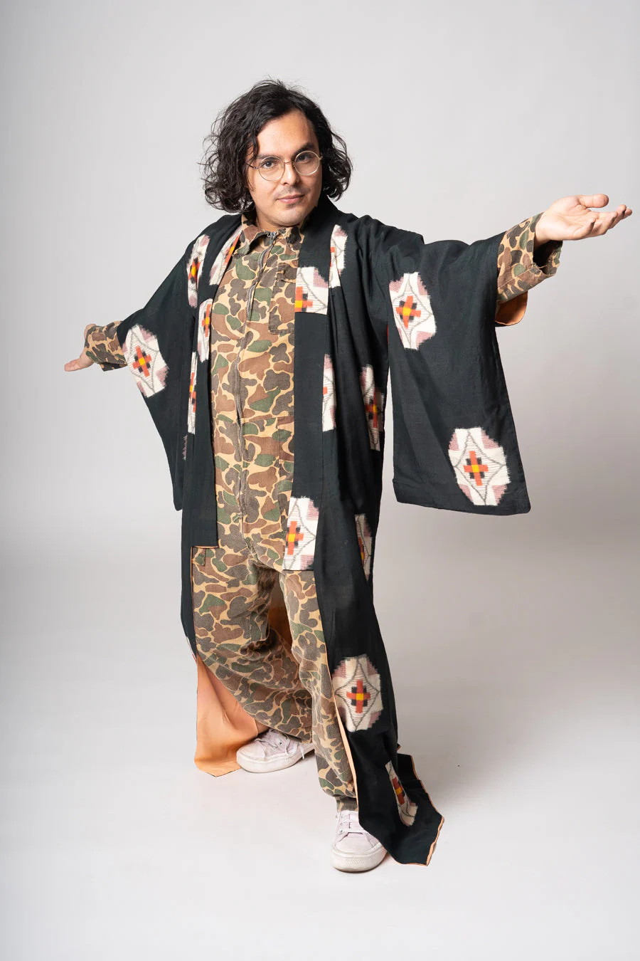 Black Daisy Kimono - Image 3