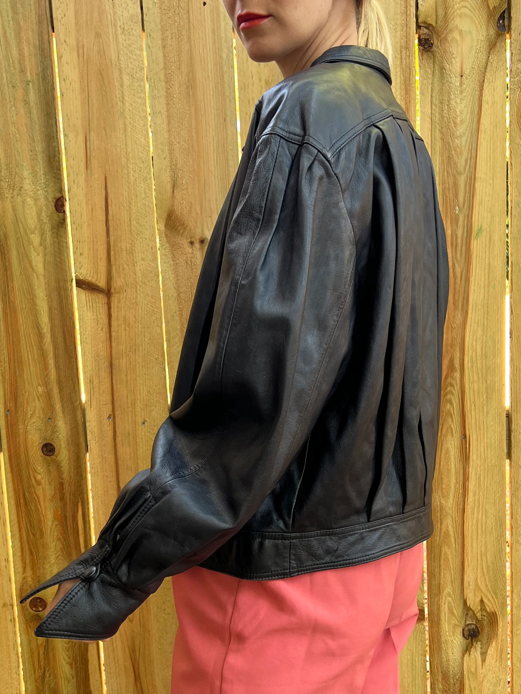 Black Leather Jacket - Image 12