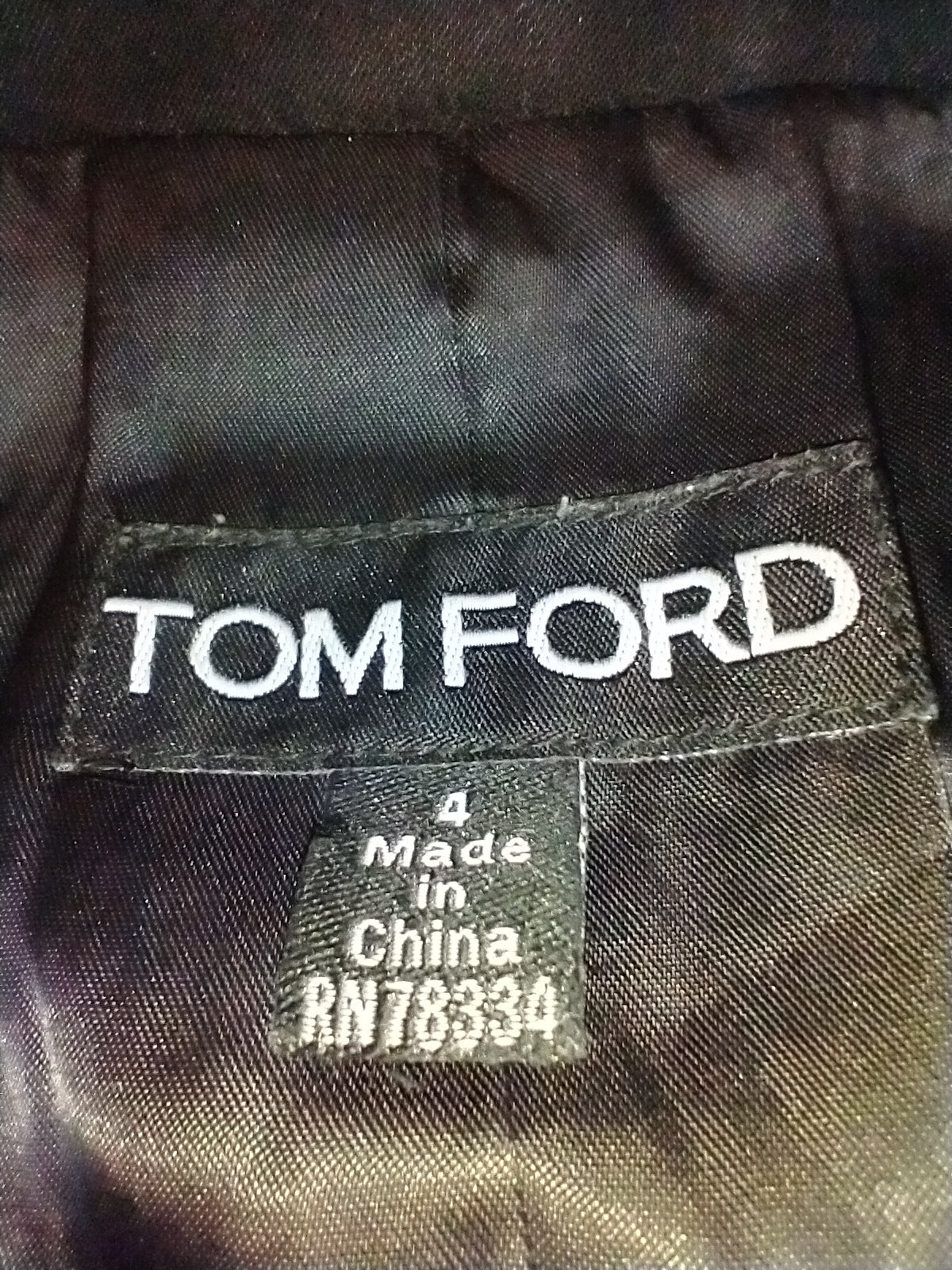 Black Retro Jacket By Tom Ford - Image 4