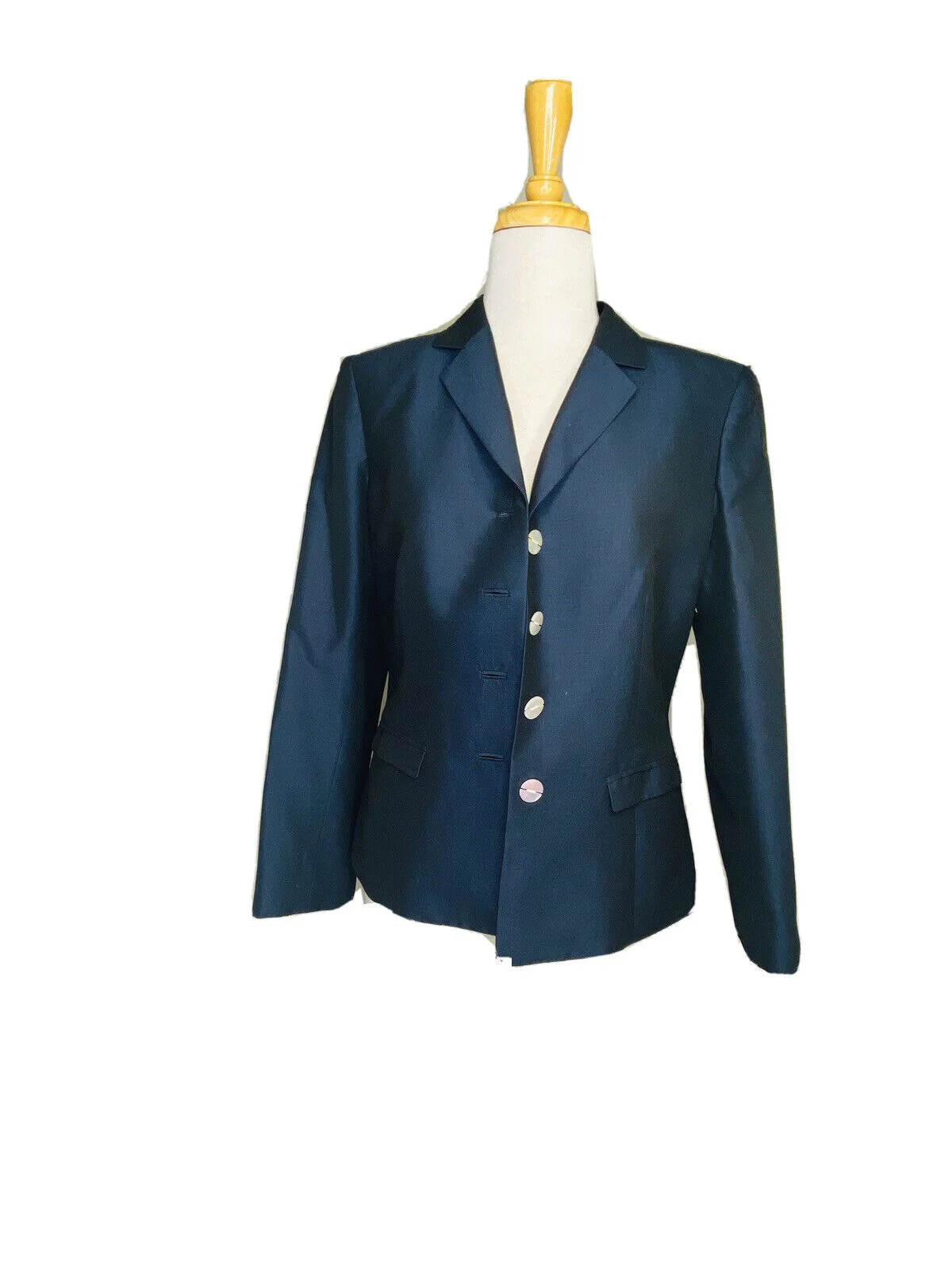 Blazer Navy Viscose Mohair Lightweight Sz 6 Nwot by Albert Nipon - Image 5