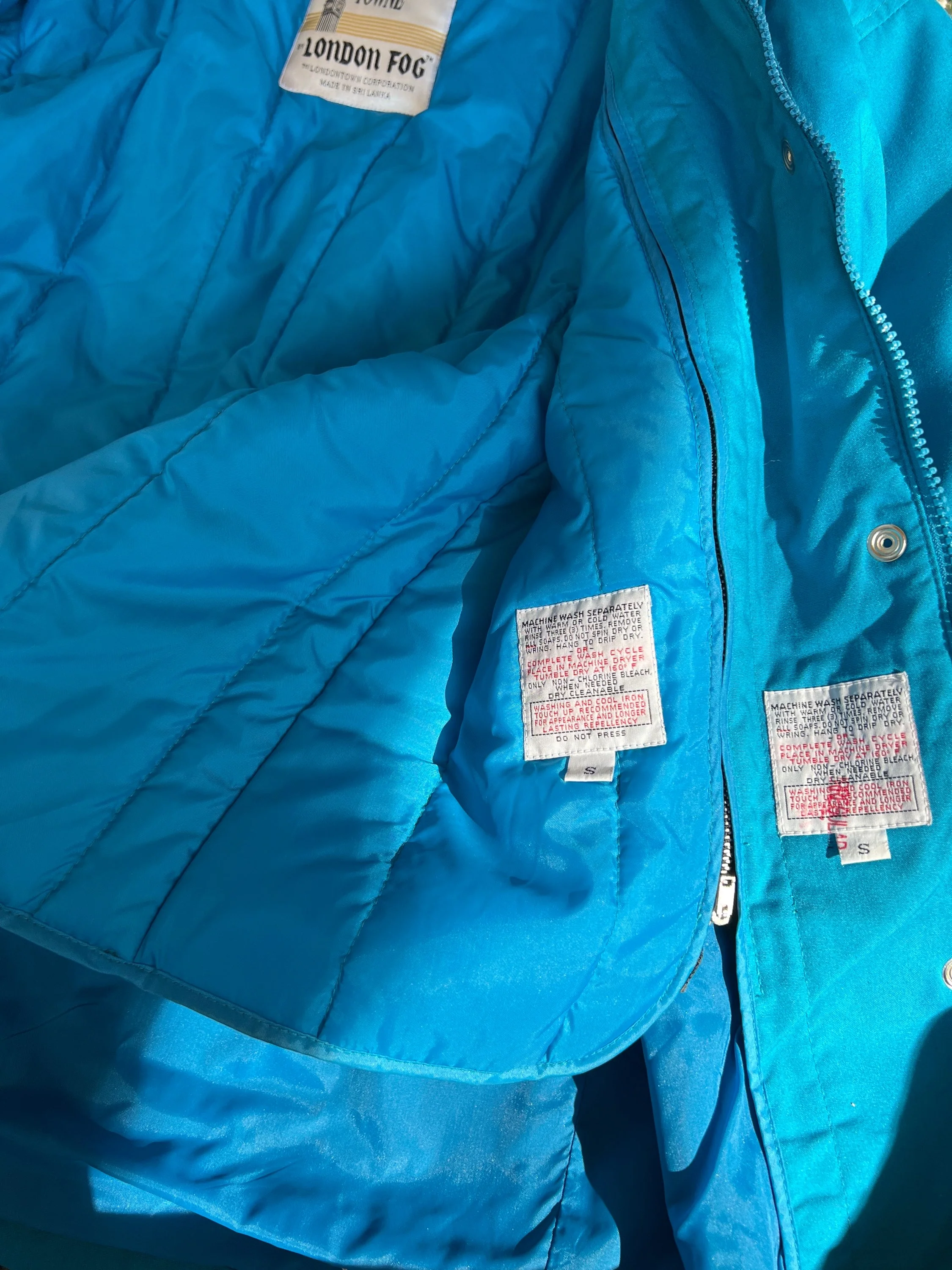 Blue Collar and Hood Outdoors Coat by London Fog - Image 11