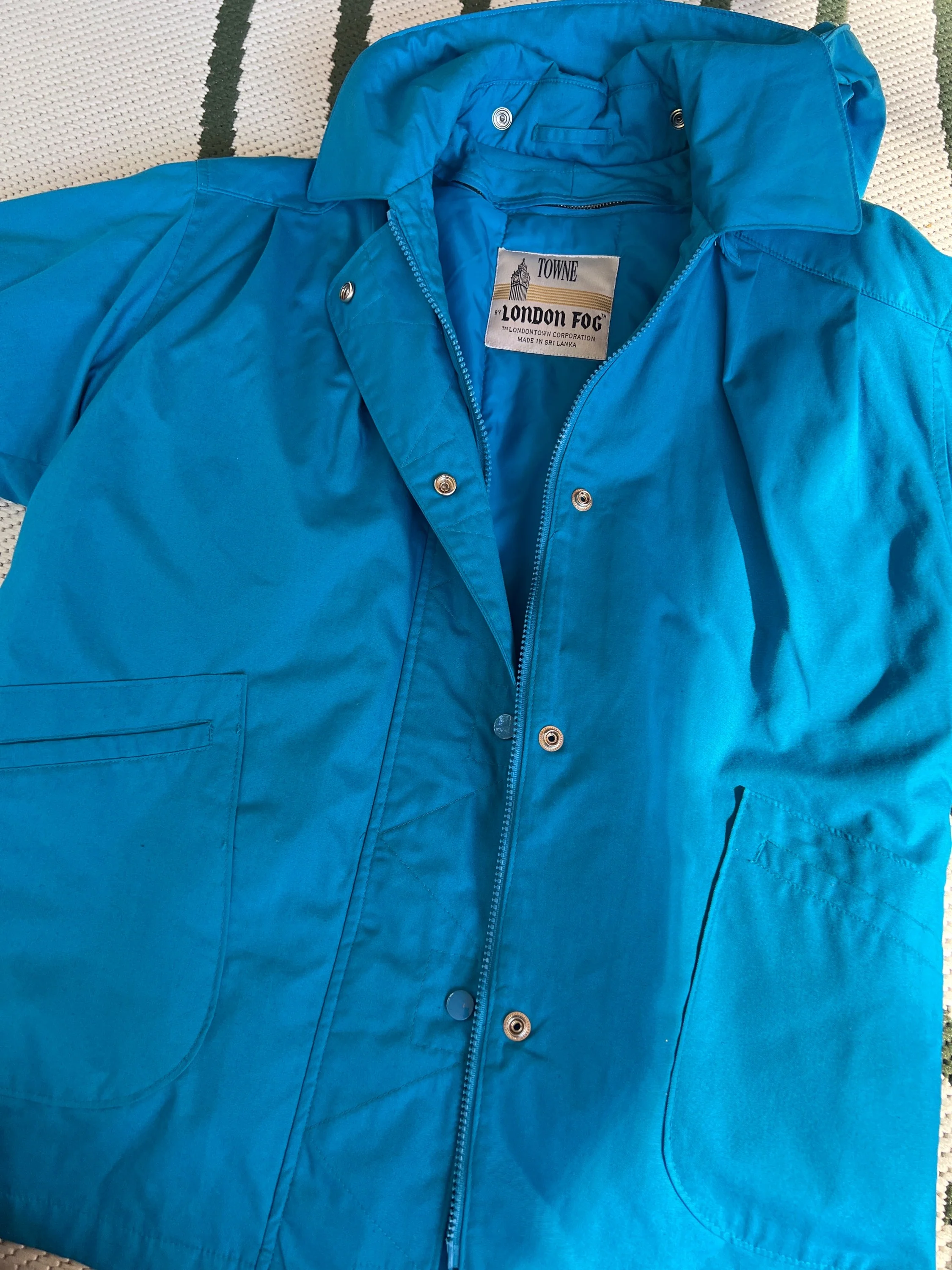 Blue Collar and Hood Outdoors Coat by London Fog - Image 13