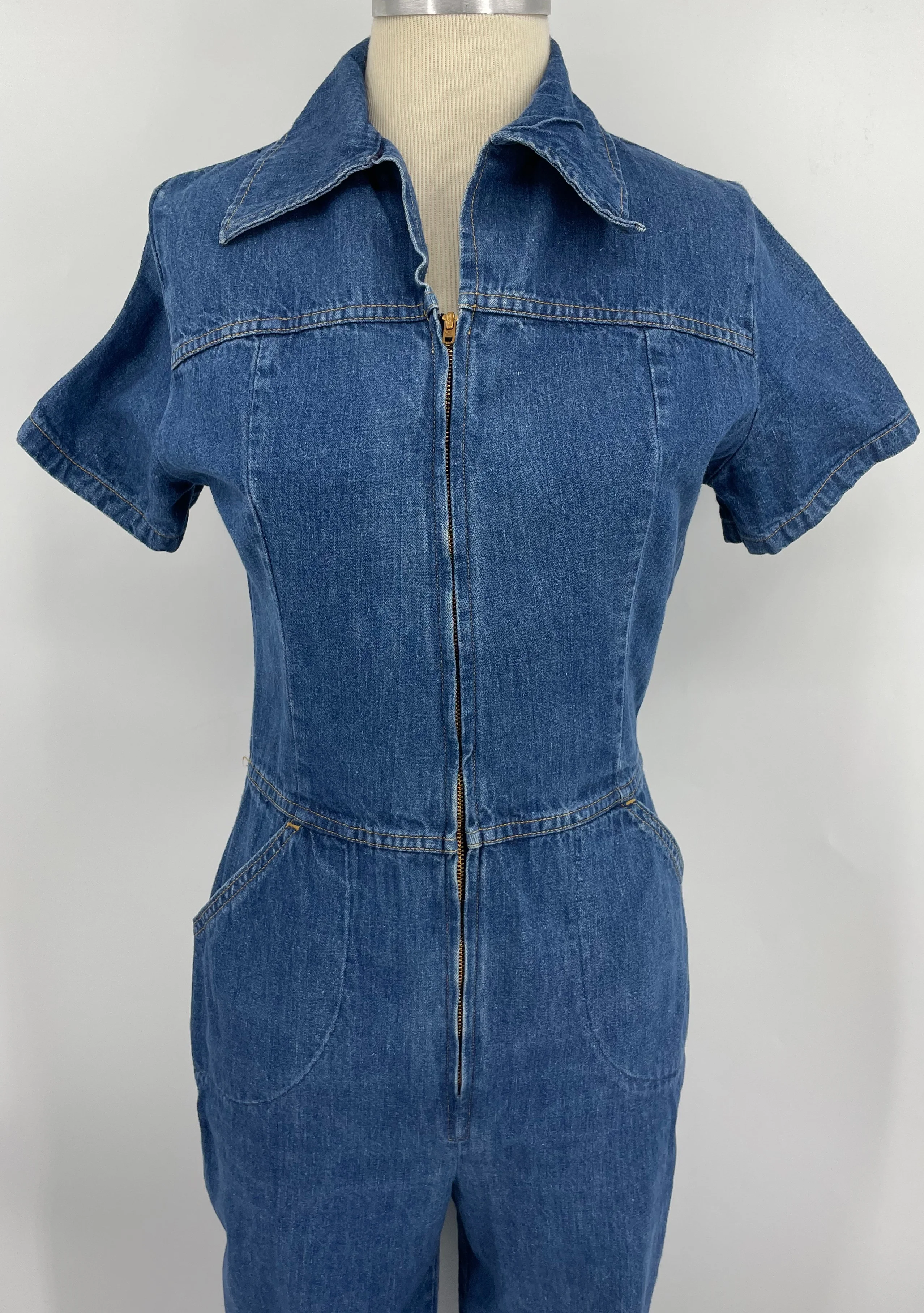 Blue Denim Jumpsuit by  Wilkins - Image 4
