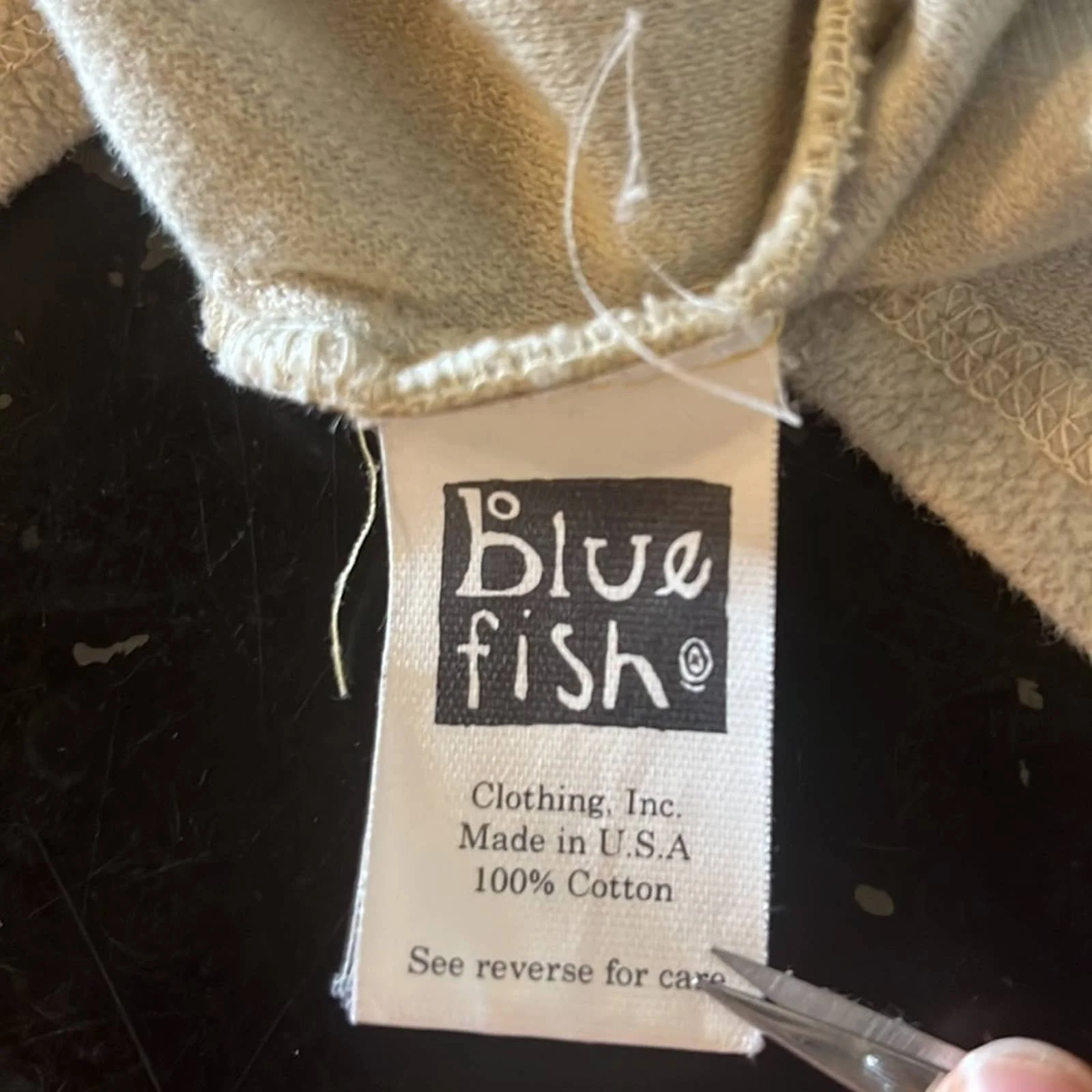 Blue Fish Fleece Top - Image 3