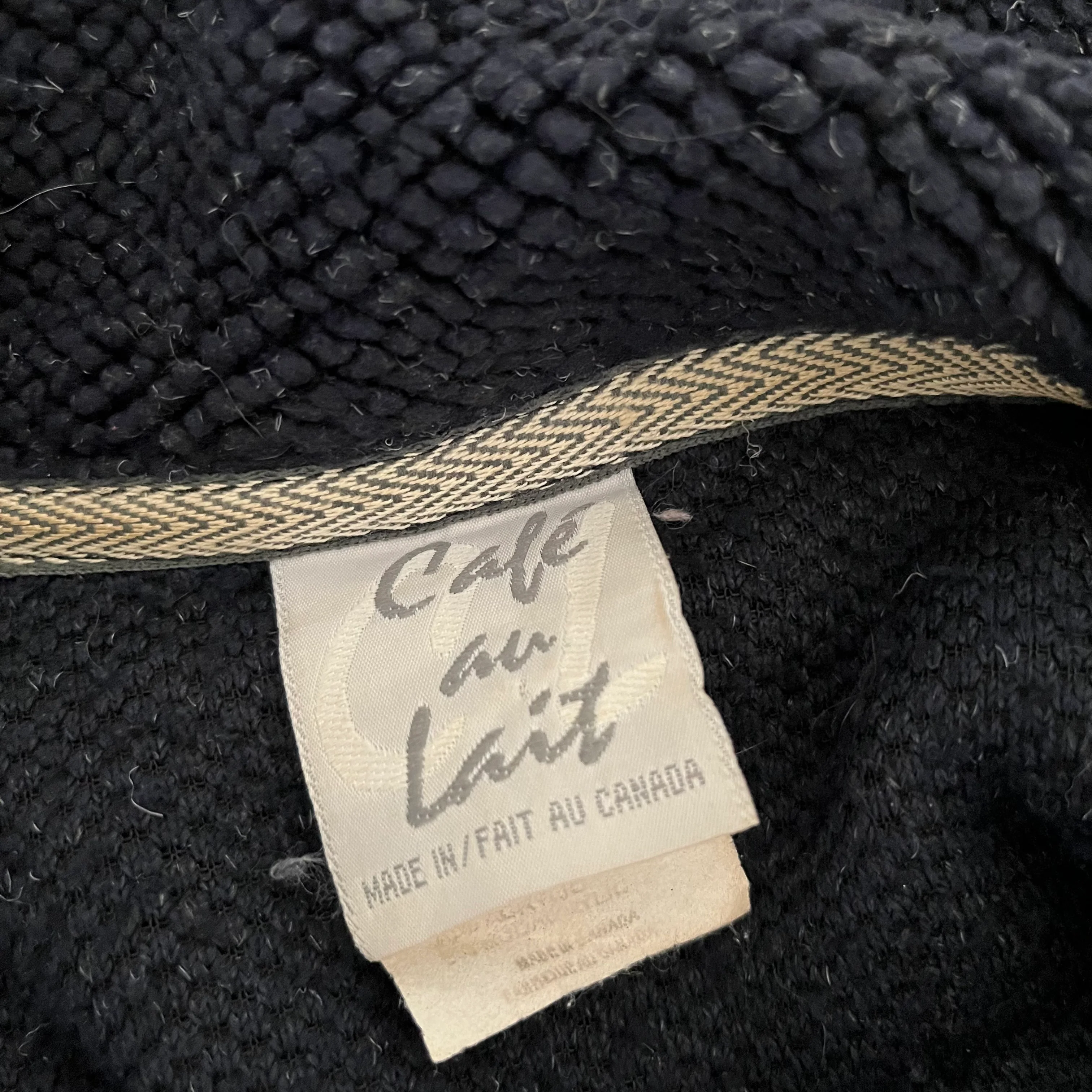 Blue Terry Chenille Housecoat Robe Buttons Pockets By Cafe Au Lait - Image 5