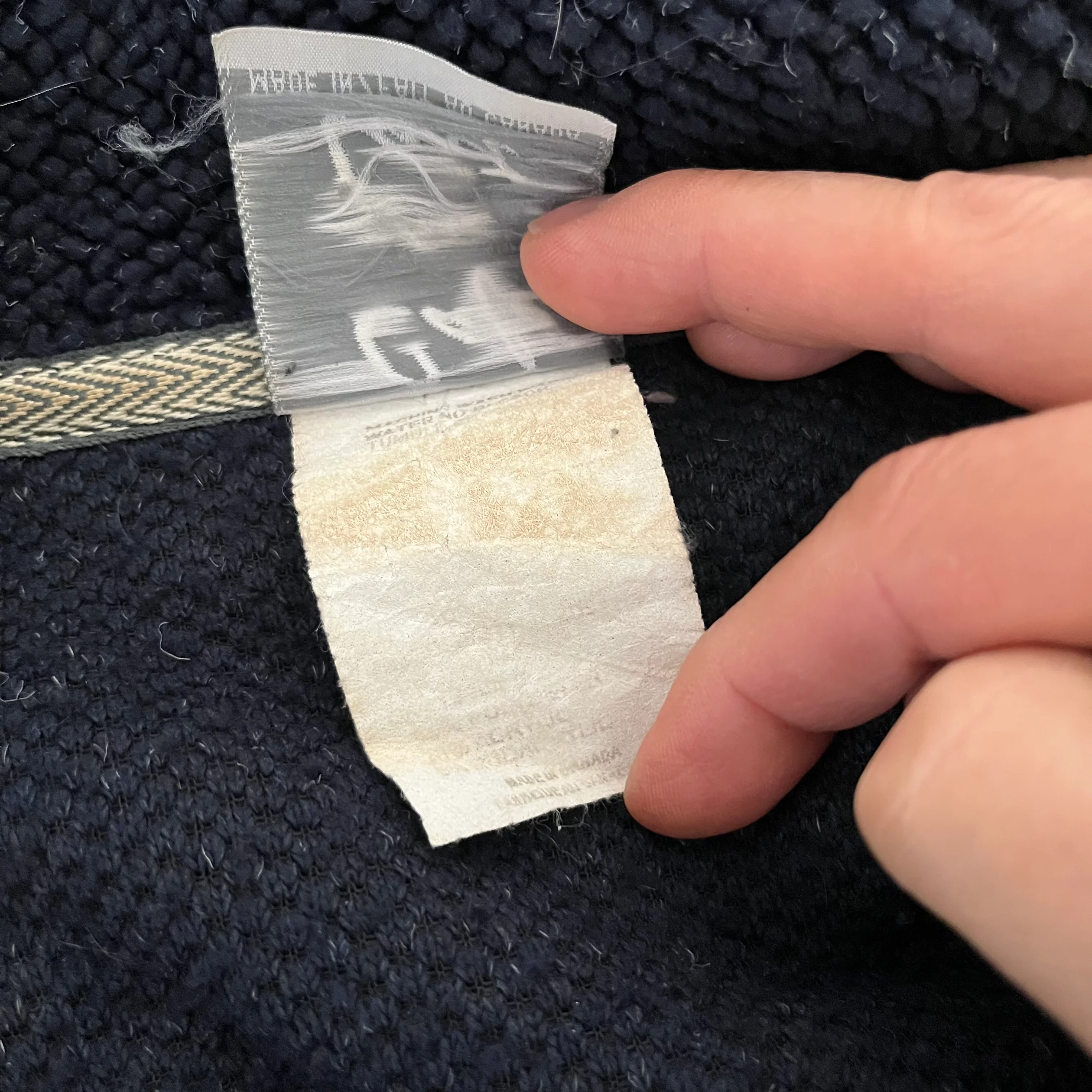 Blue Terry Chenille Housecoat Robe Buttons Pockets By Cafe Au Lait - Image 6