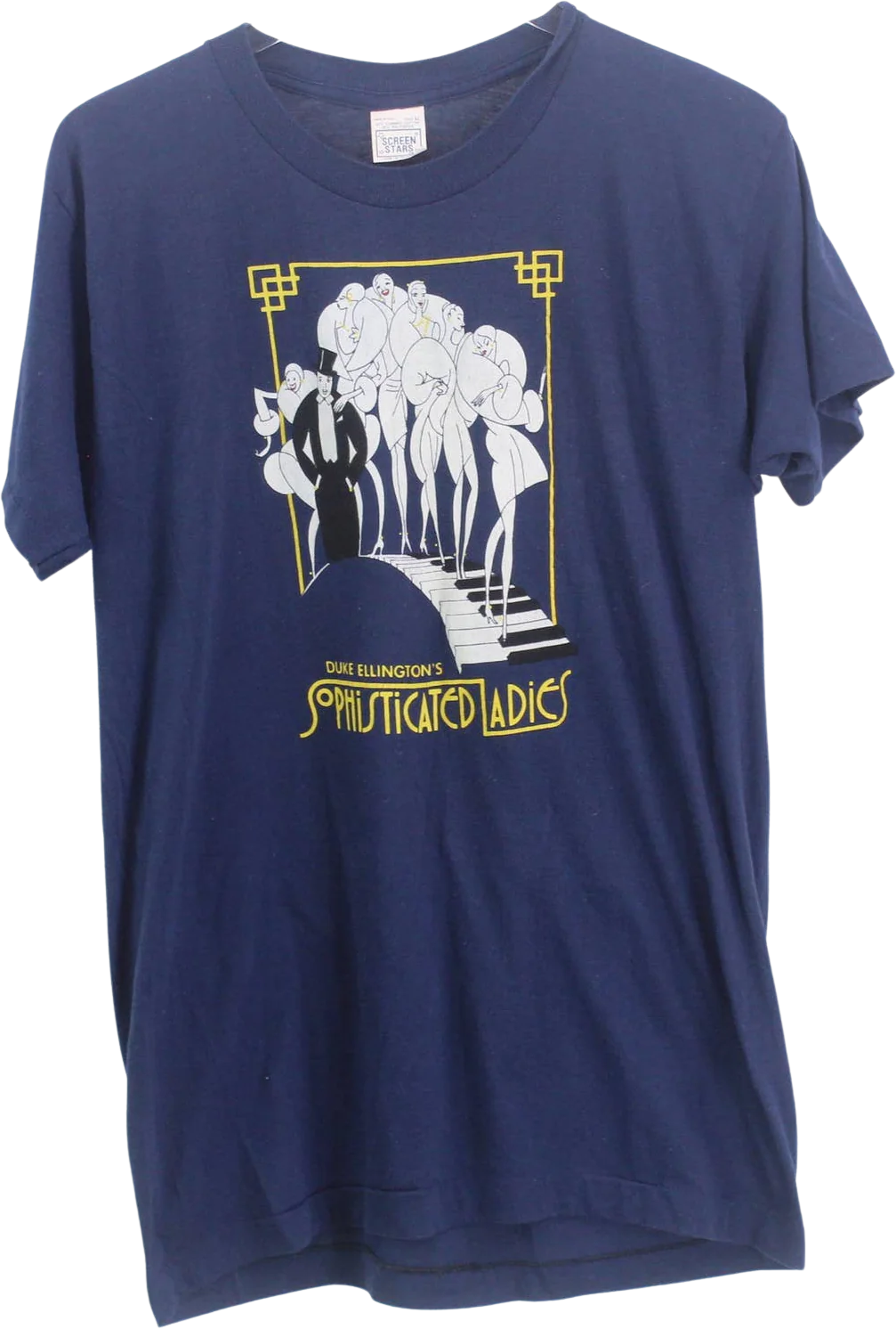 Blue Vintage 80s Duke Ellington Crewneck T-Shirt by Screen Stars