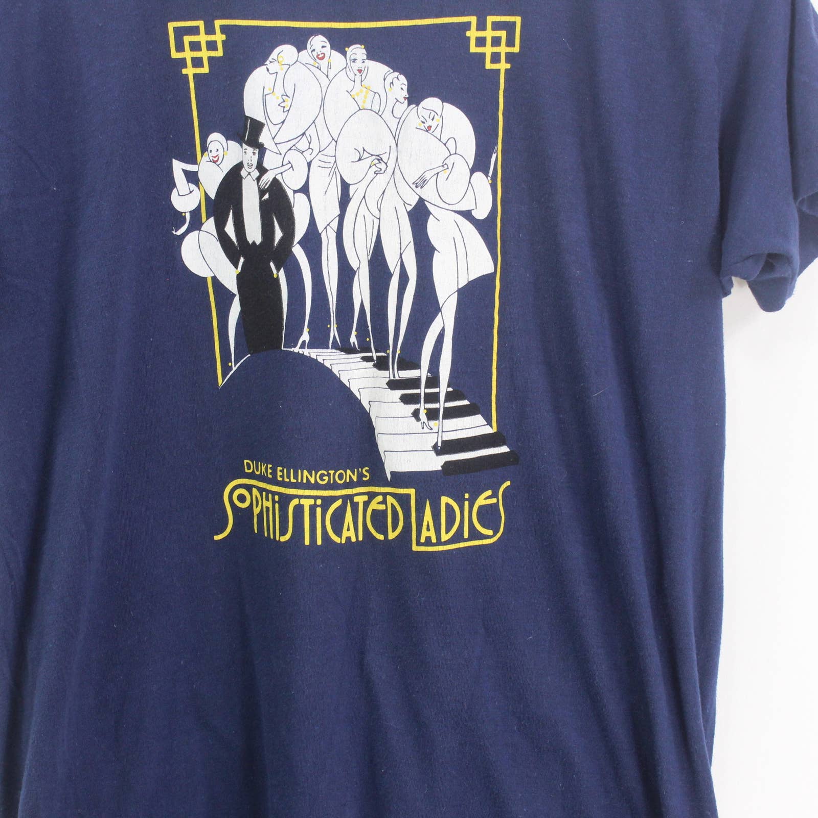 Blue Vintage 80s Duke Ellington Crewneck T-Shirt by Screen Stars - Image 3