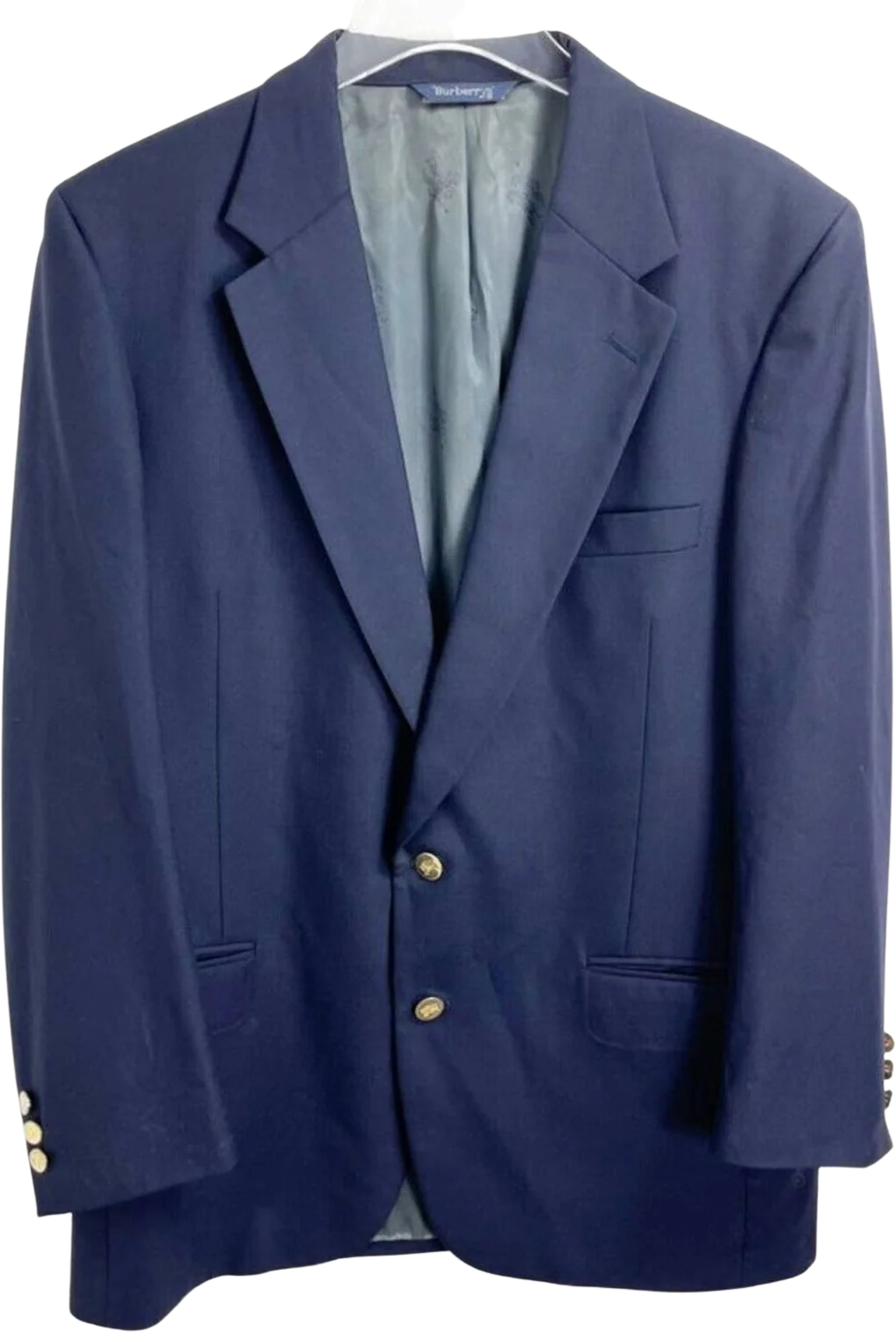 Blue Vintage Wool Sport Jacket by Burberry