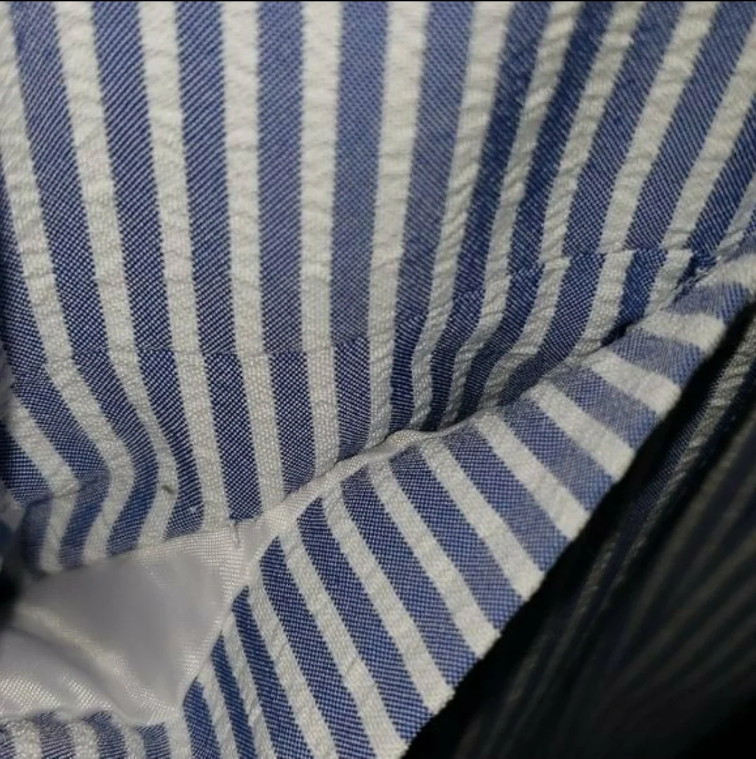 Blue White Seersucker Blazer By Norm Thompson - Image 10
