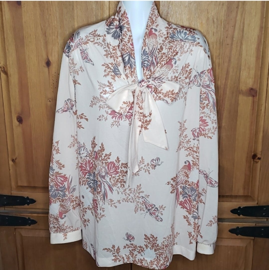 Parrot Butterfly Bow Blouse by Bobbie June - Image 11
