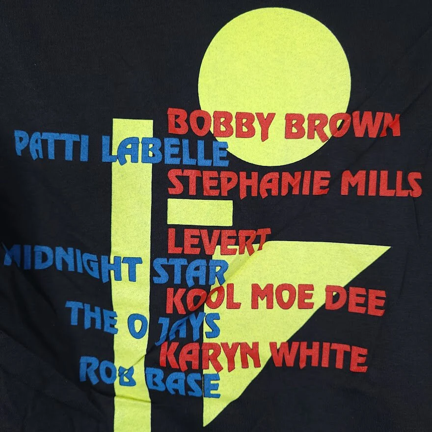 Bobby Brown T-Shirt Vintage 80s Midnight Star Rob Base The O Jays Made In Usa Mens Size Medium - Image 4