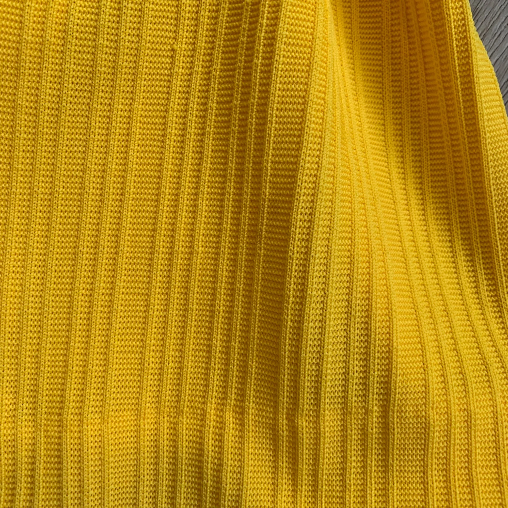 Bodin Knits Dandelion Yellow Ribbed 3 Piece Suit By Bodin Knits - Image 8