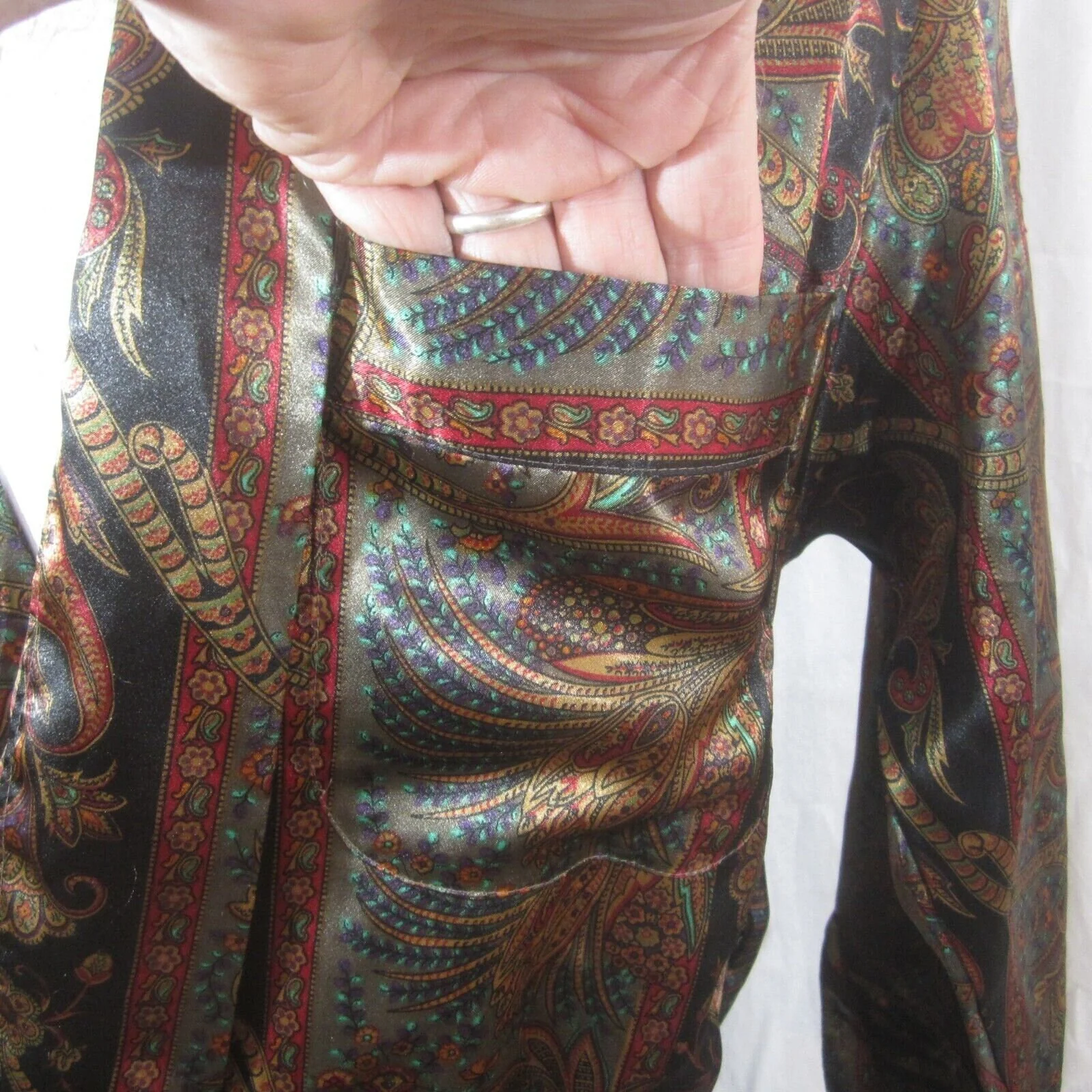 Body Drama Vintage Robe Paisley Print by Body Drama Lingerie - Image 10