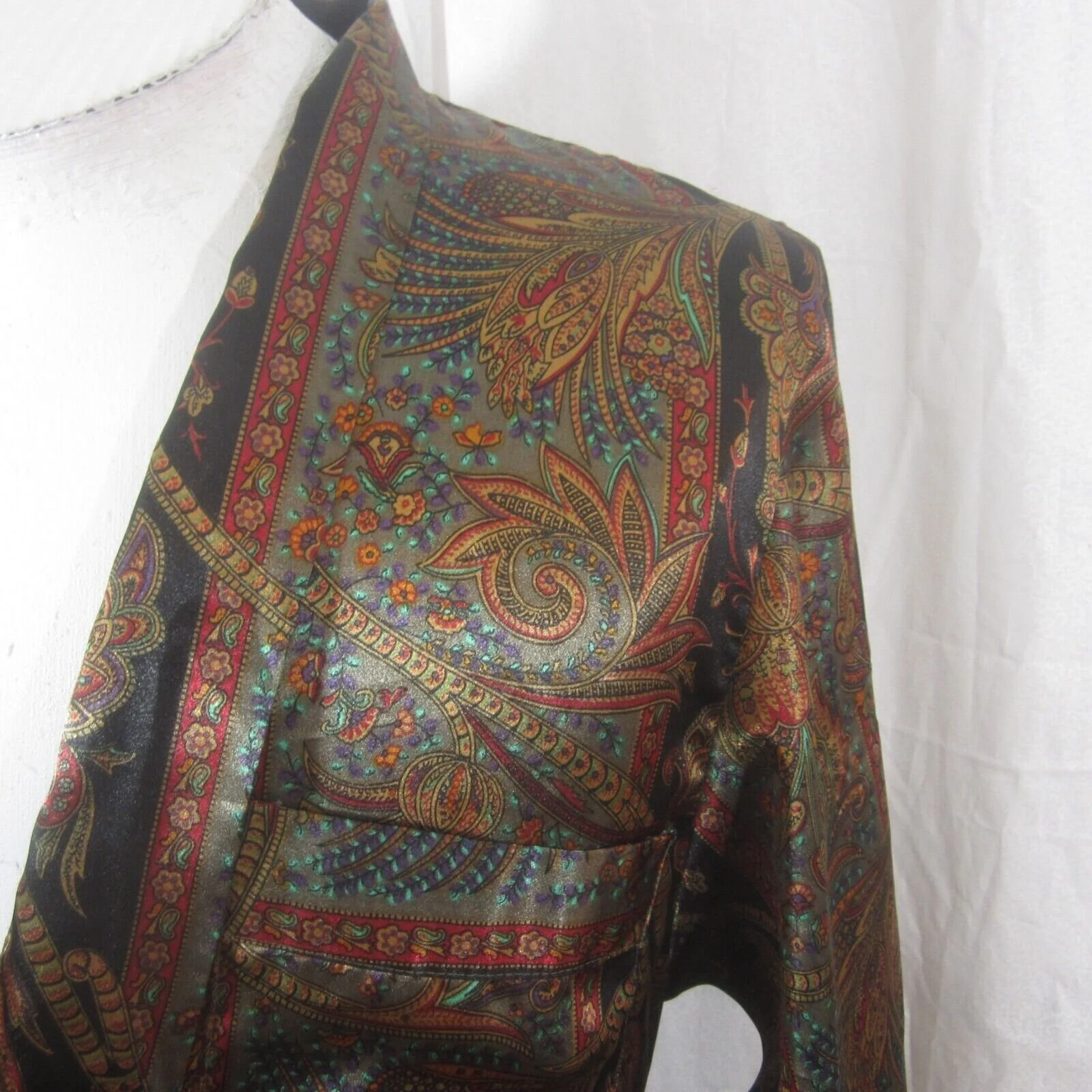 Body Drama Vintage Robe Paisley Print by Body Drama Lingerie - Image 9